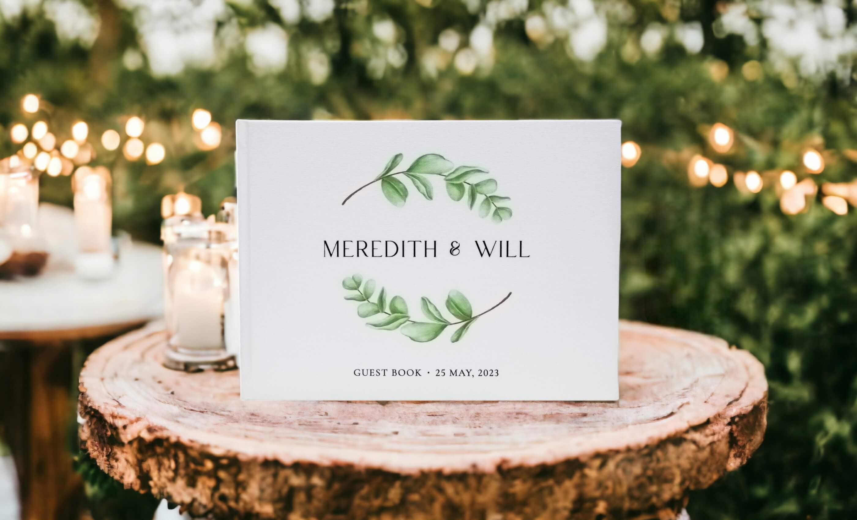 Breathtaking Custom Wedding Guest Books Australia Evergreen Lane