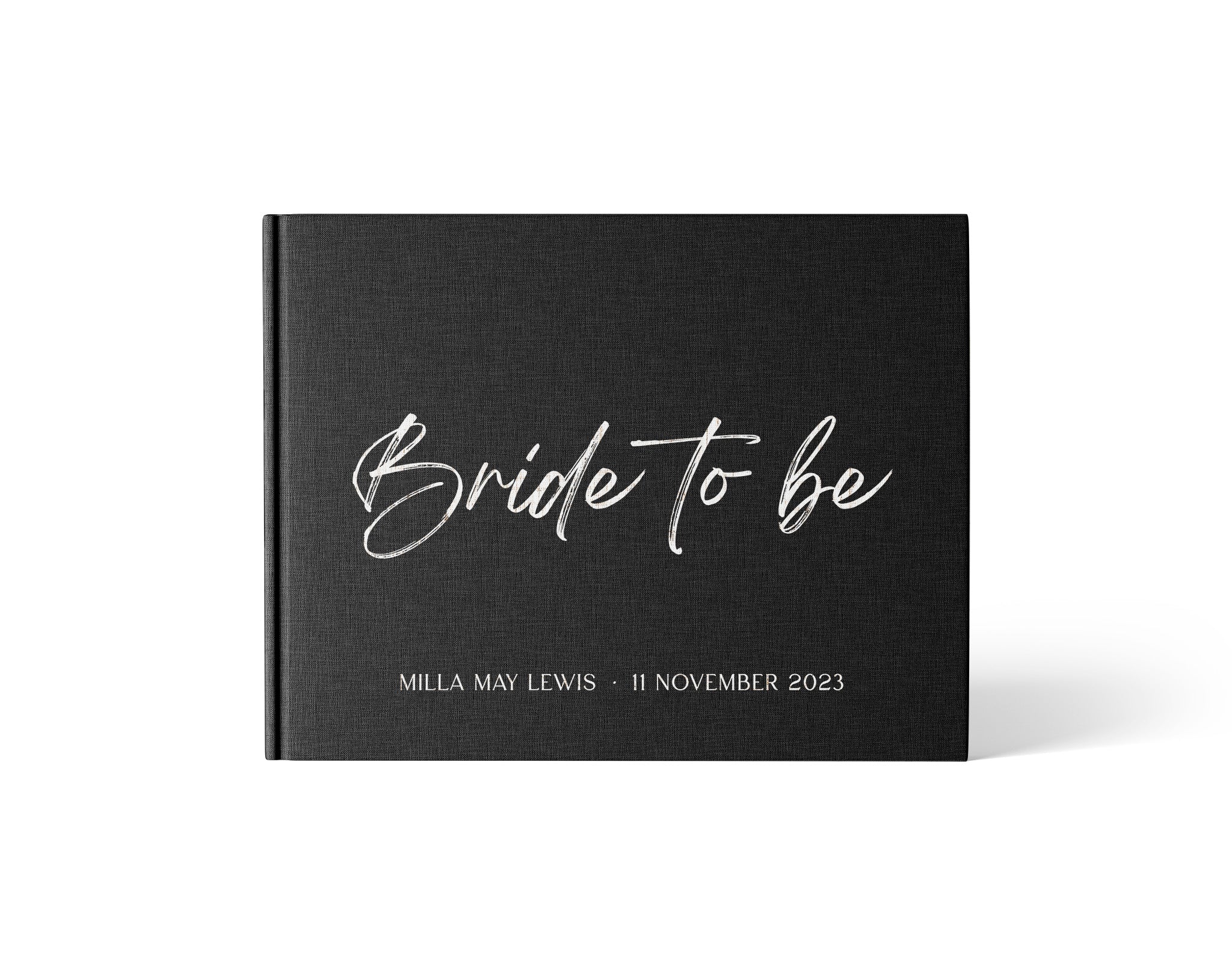 Modern Script Bridal Shower Guest Book Evergreen Lane