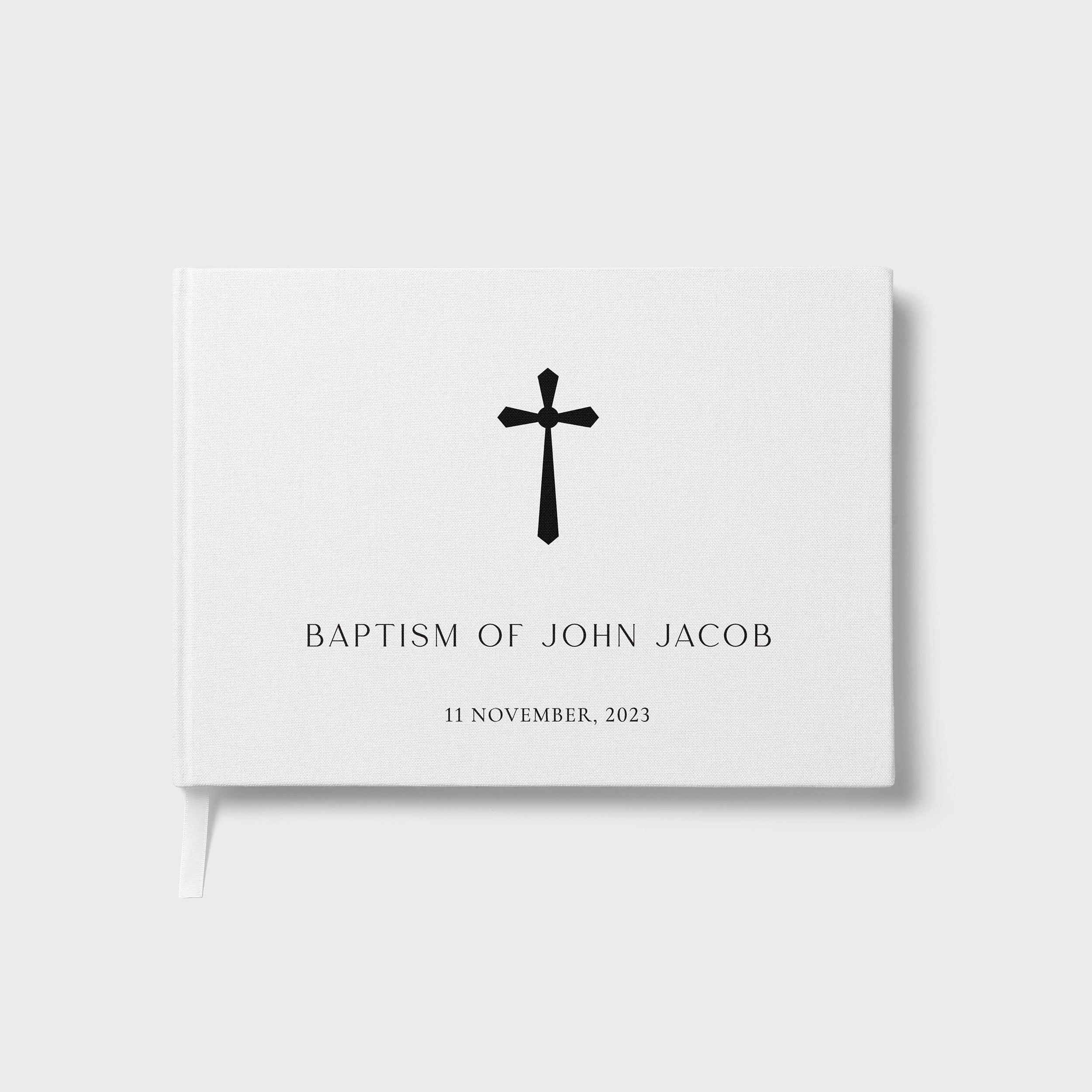 Sacred Elegance | Christening Guest Book