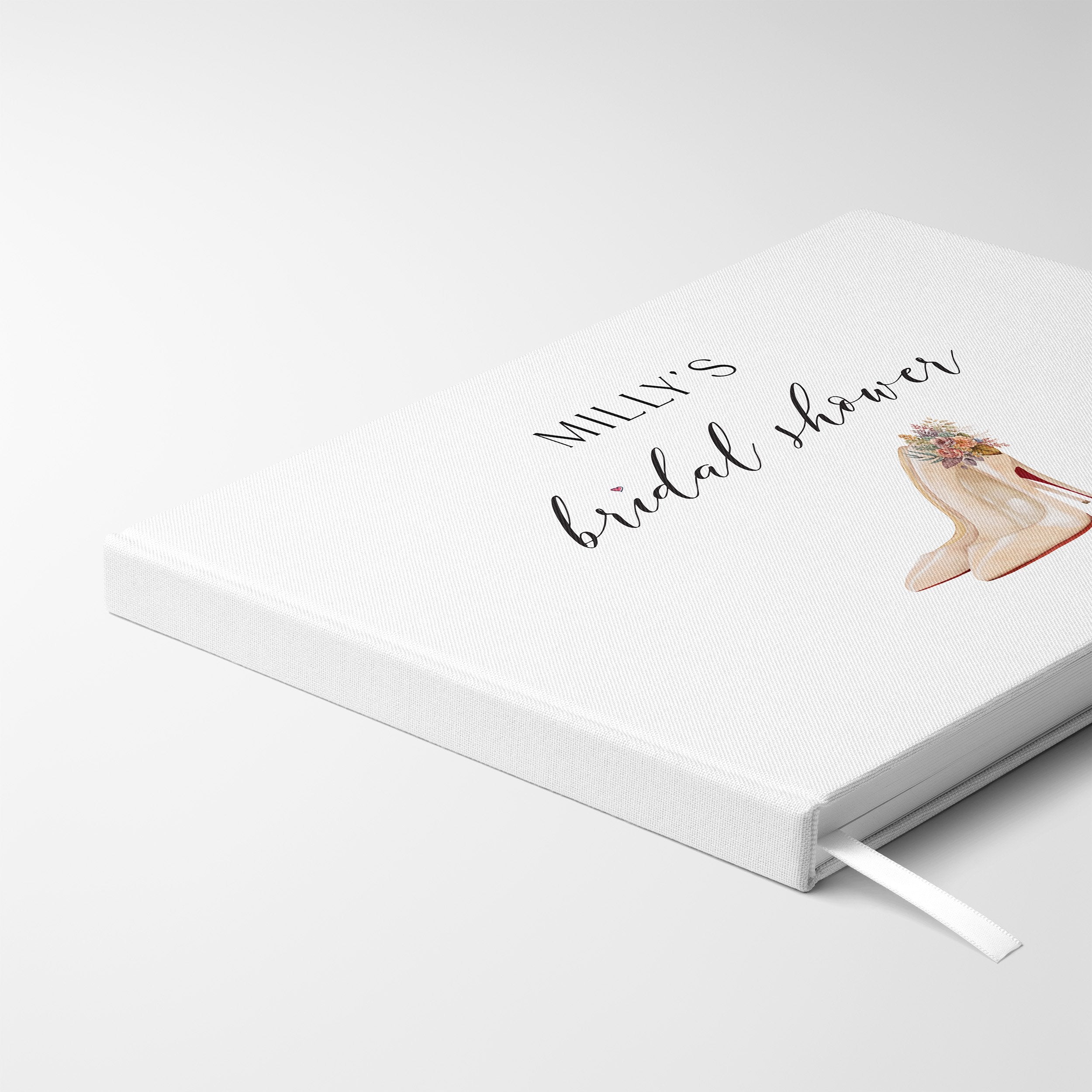 Wedding Heels | Bridal Shower Guest Book