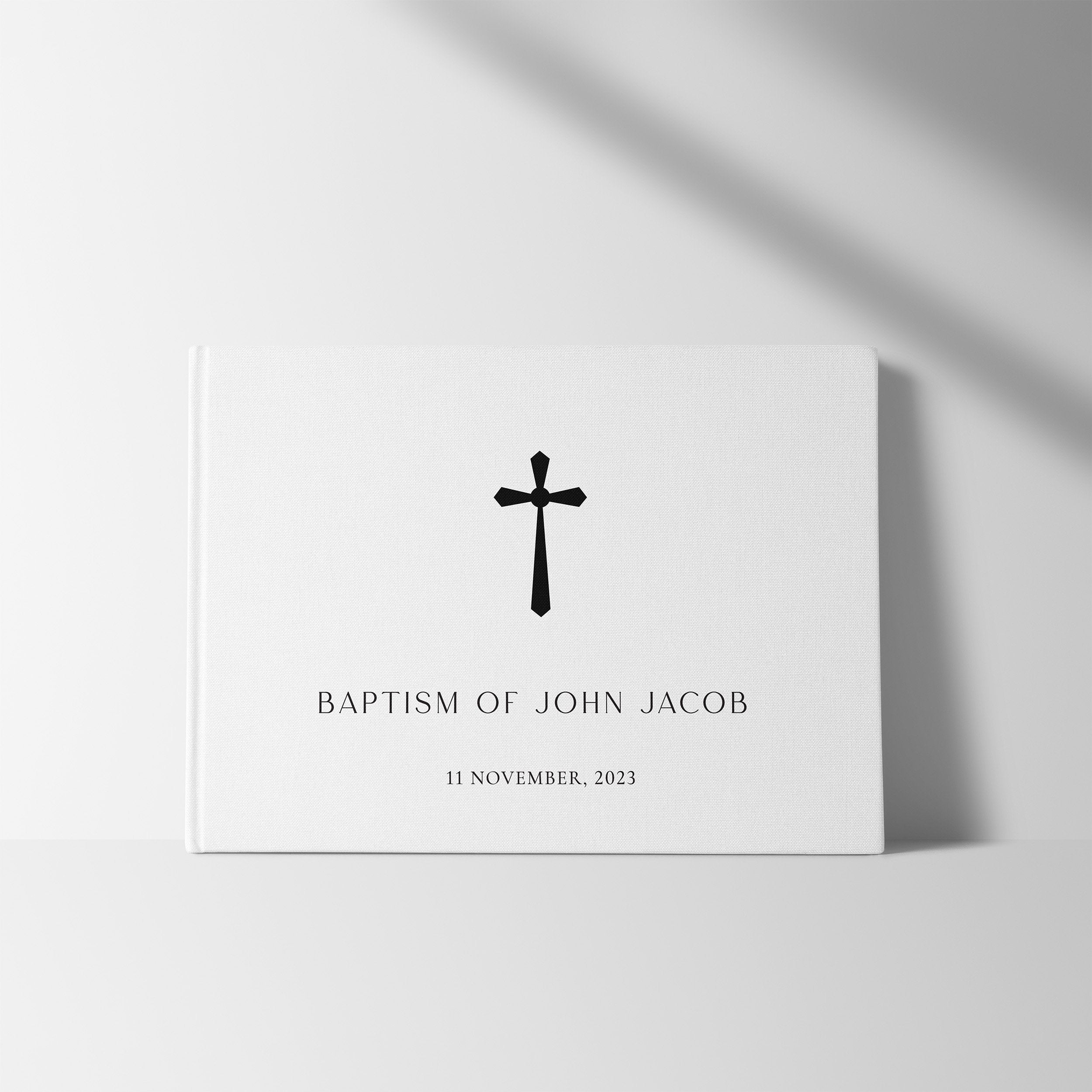 Sacred Elegance | Christening Guest Book