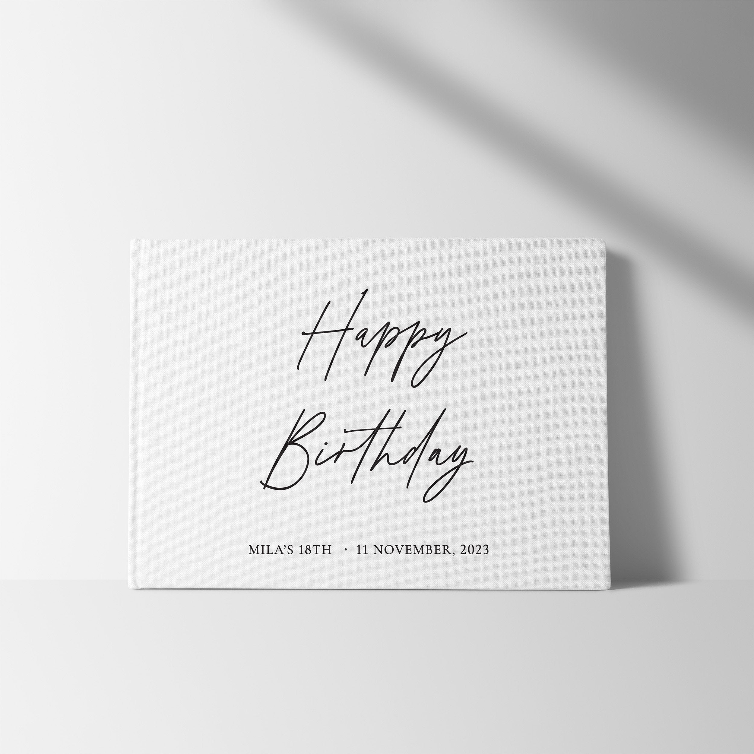 Birthday Script | Birthday Guest Book