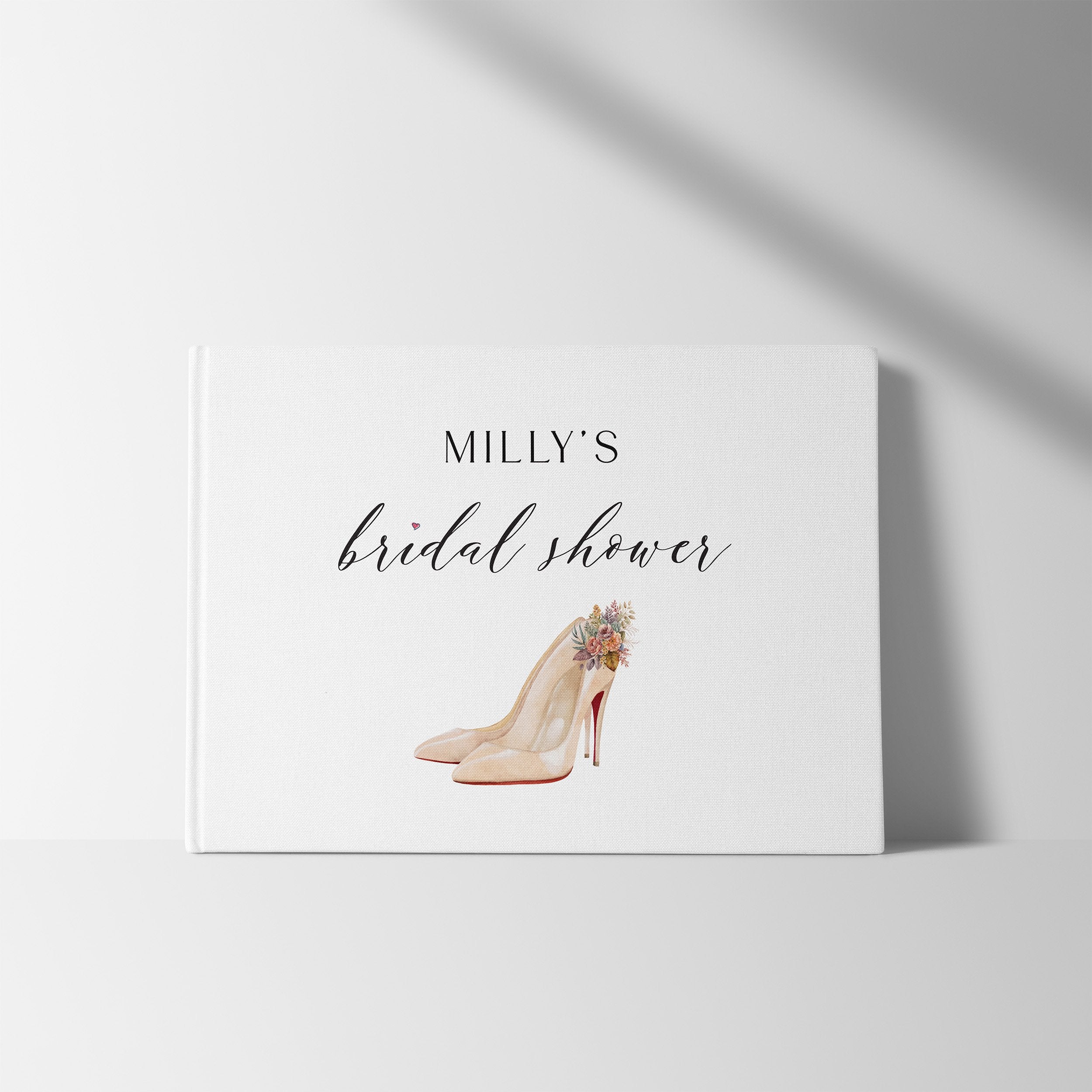 Wedding Heels | Bridal Shower Guest Book