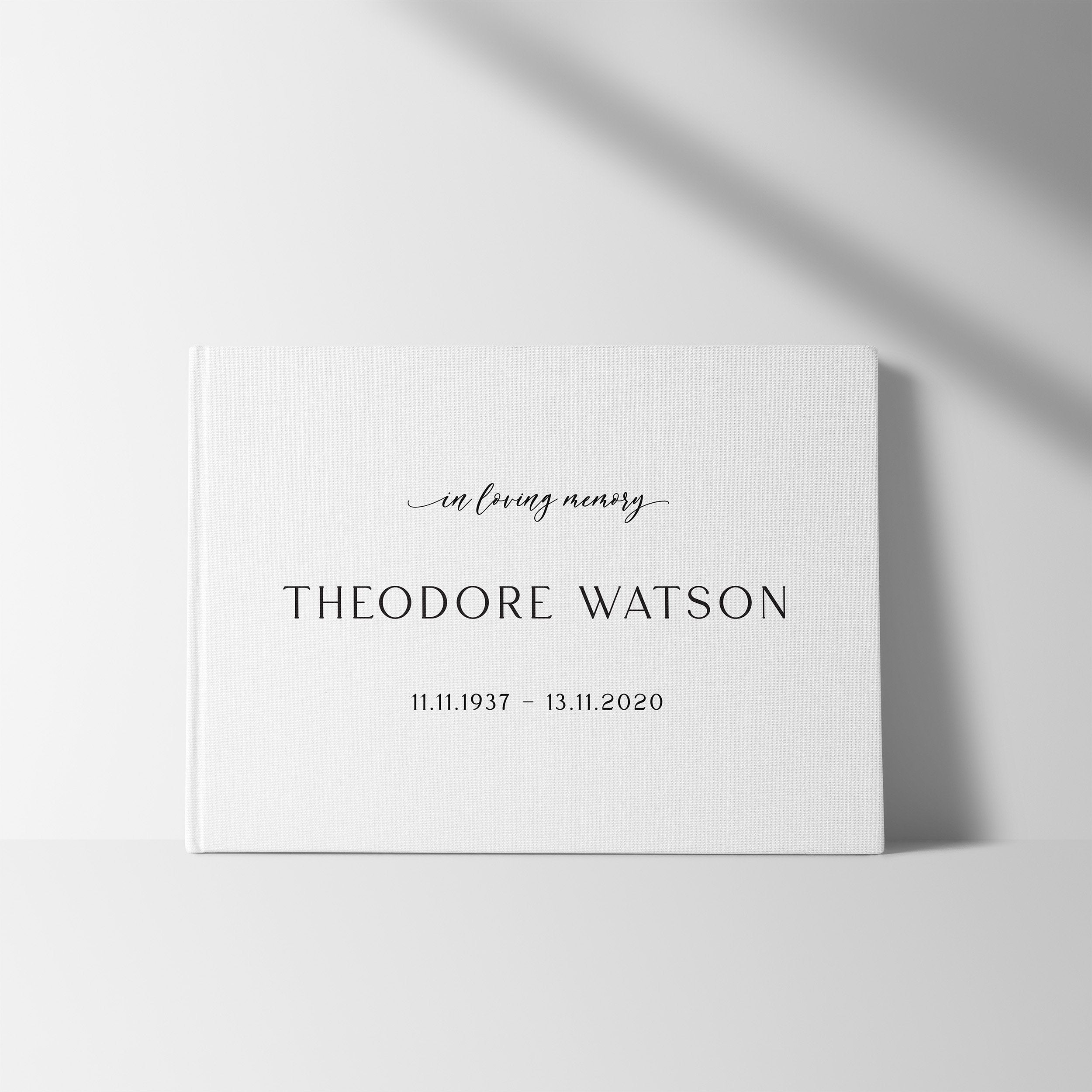 In Loving Memory | Funeral Guest Book