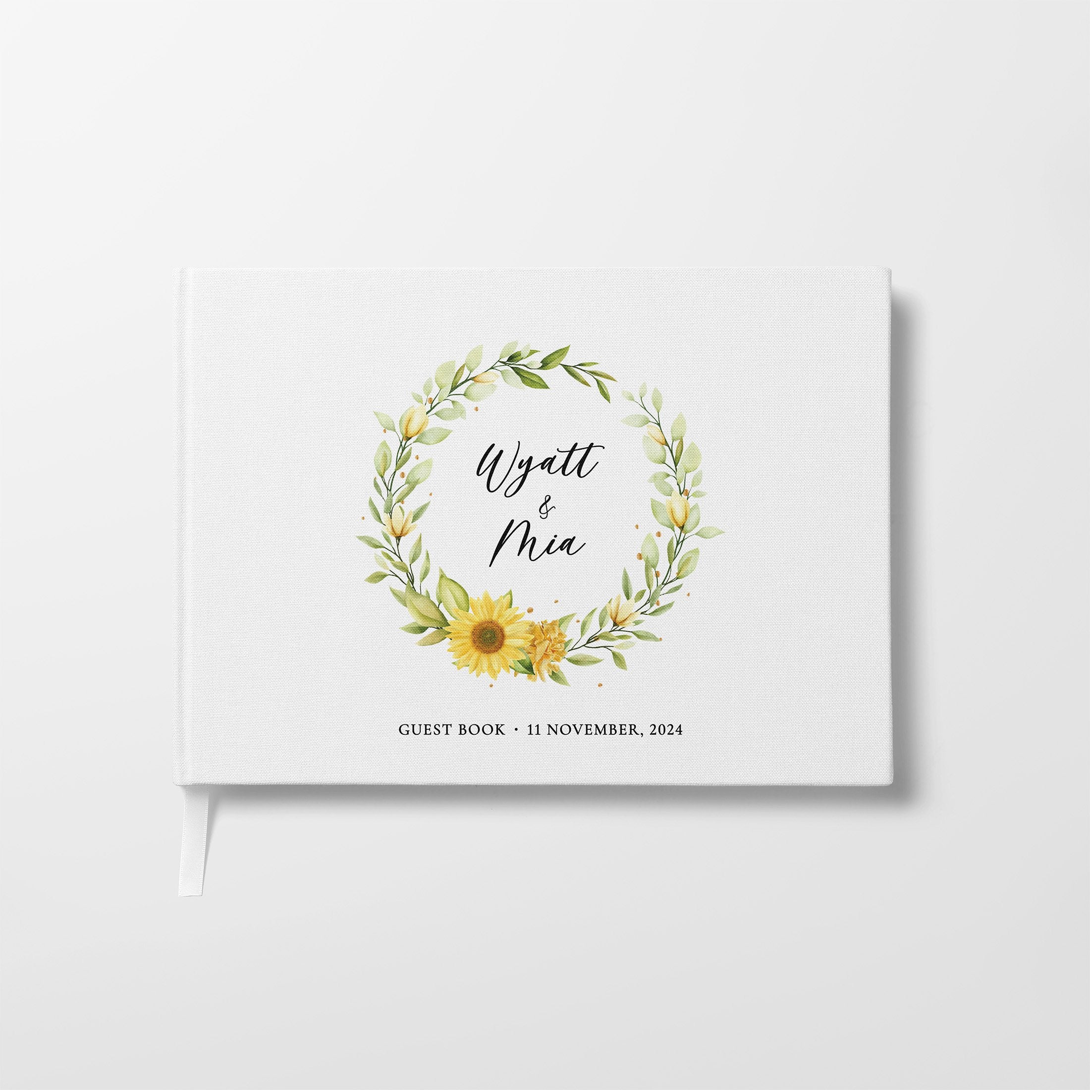 Sunflower Wreath | Wedding Guest Book