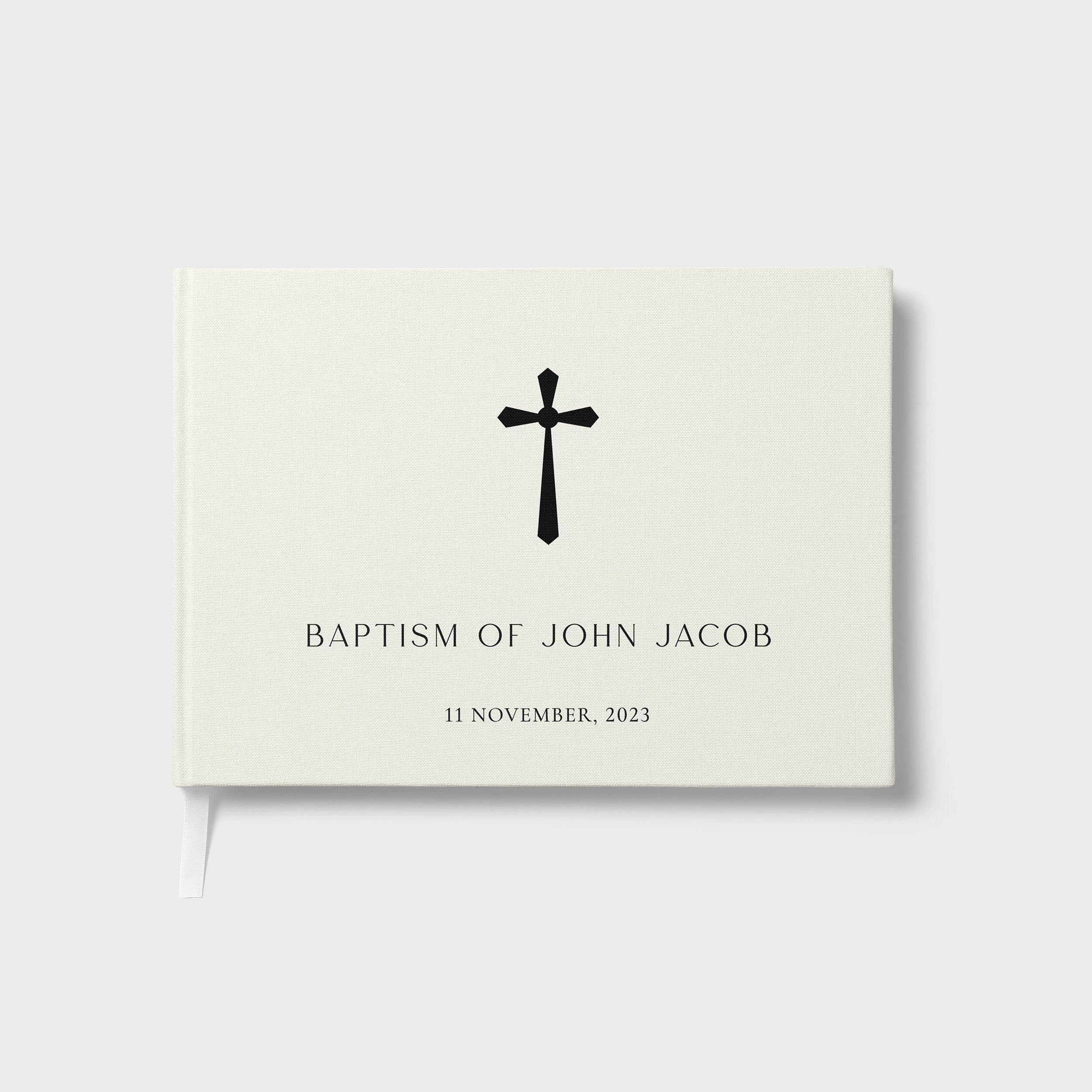 Sacred Elegance | Christening Guest Book