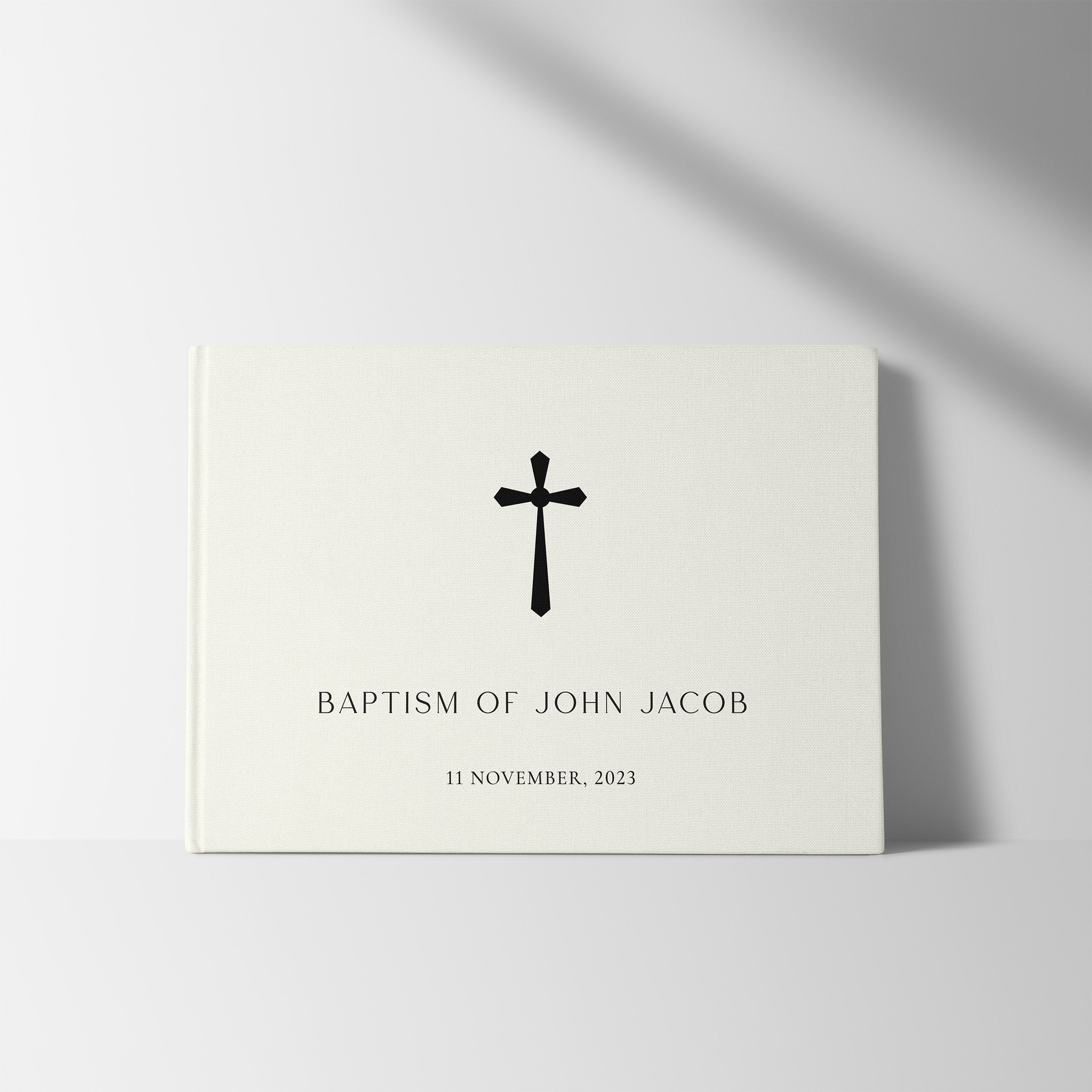 Sacred Elegance | Christening Guest Book