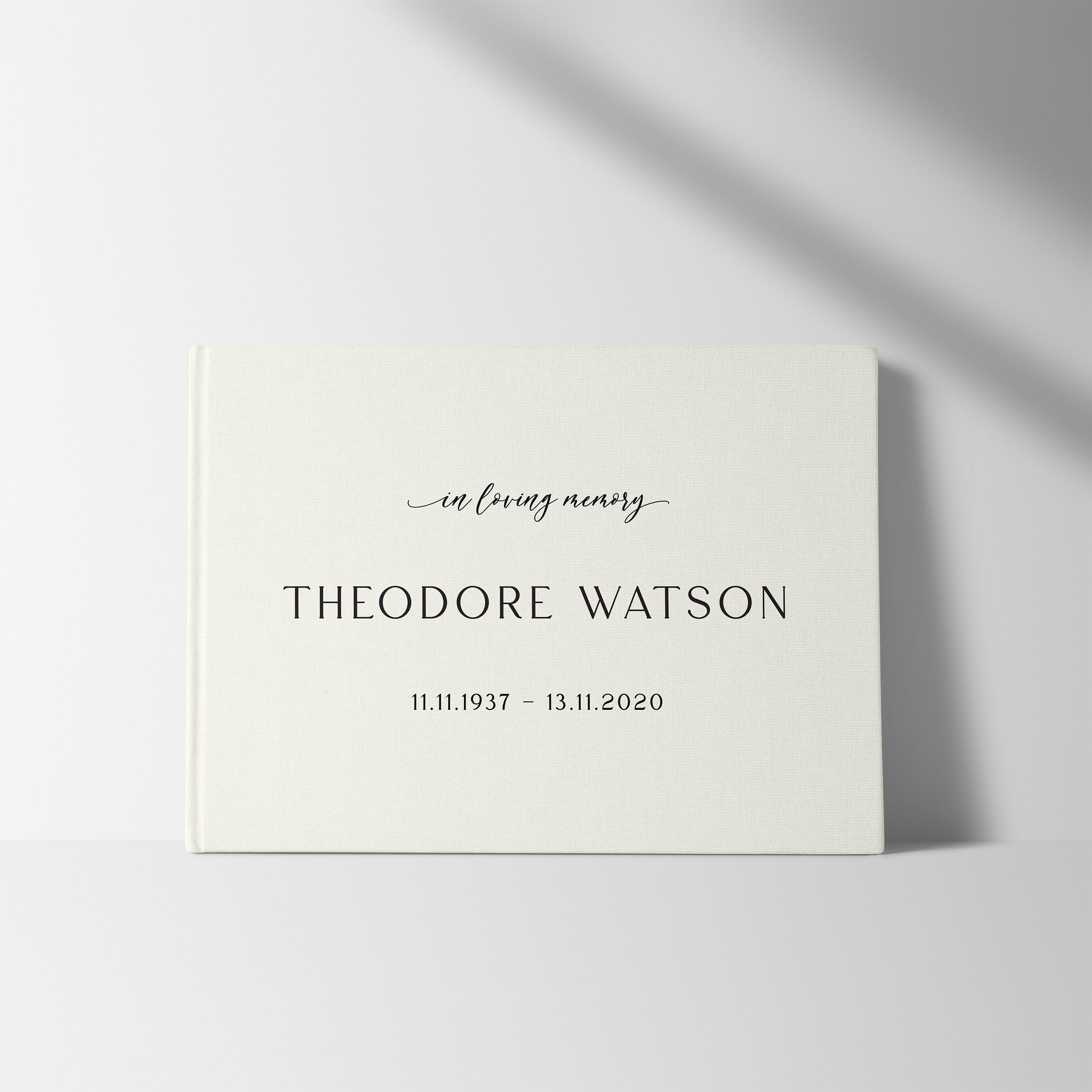 In Loving Memory | Funeral Guest Book