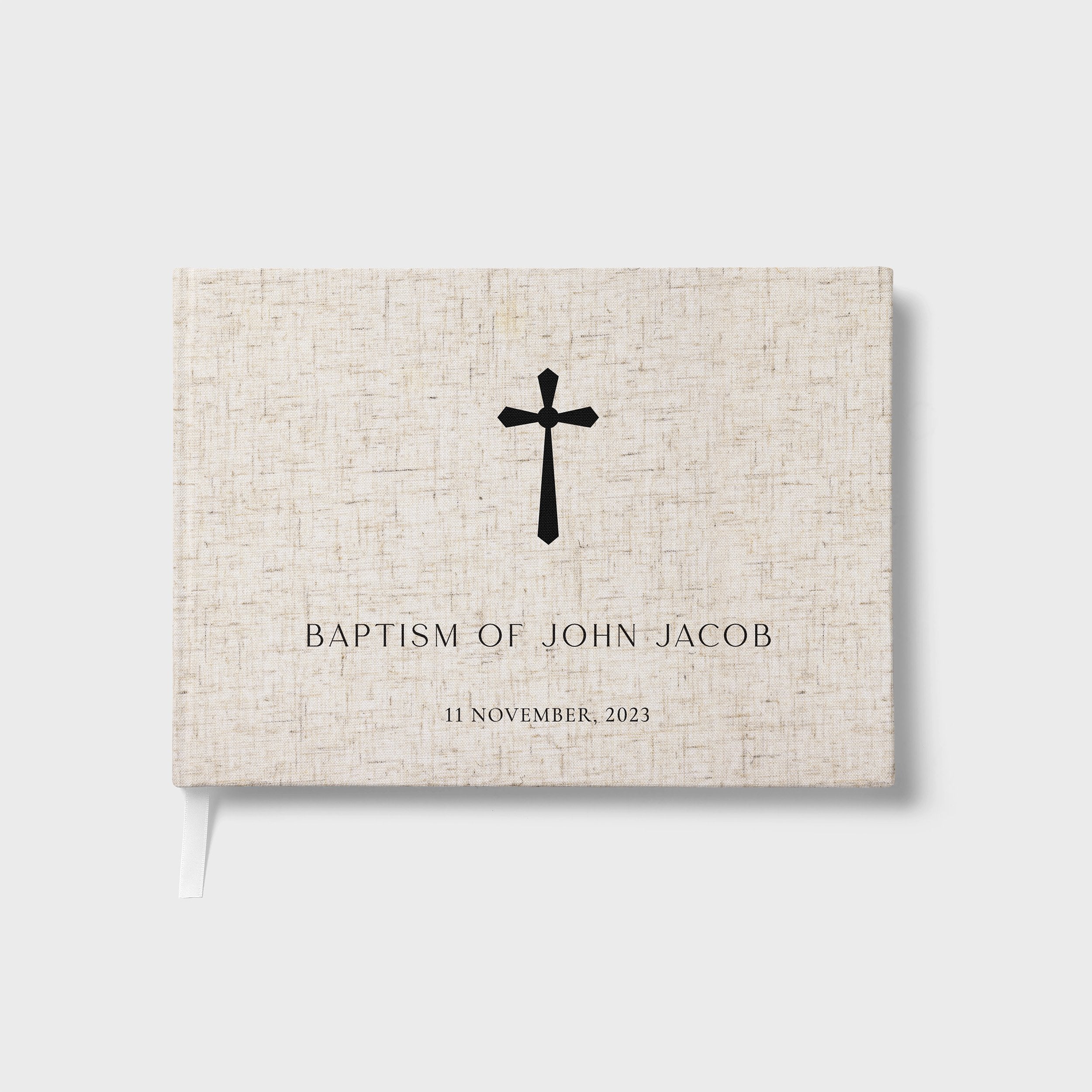 Sacred Elegance | Christening Guest Book