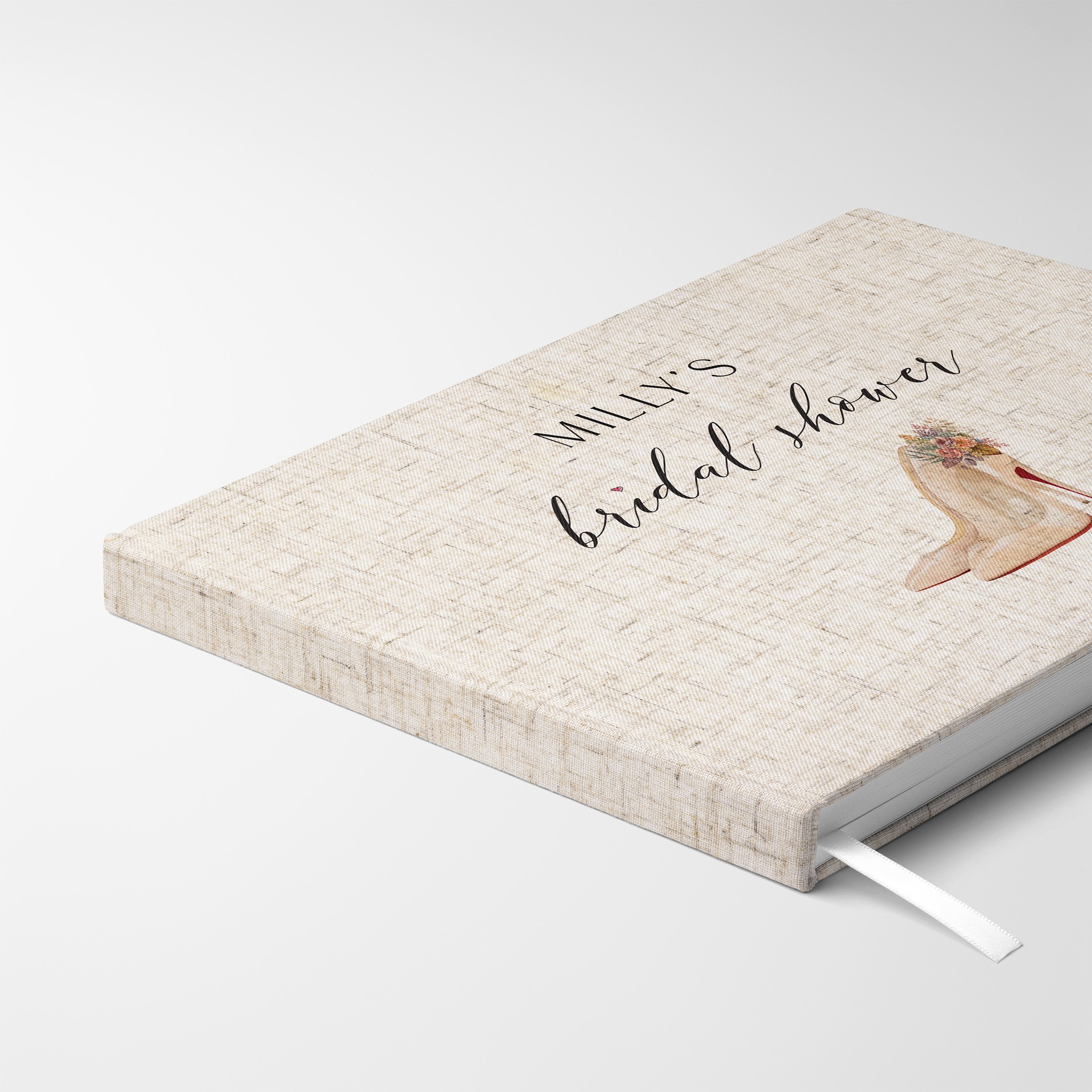 Wedding Heels | Bridal Shower Guest Book