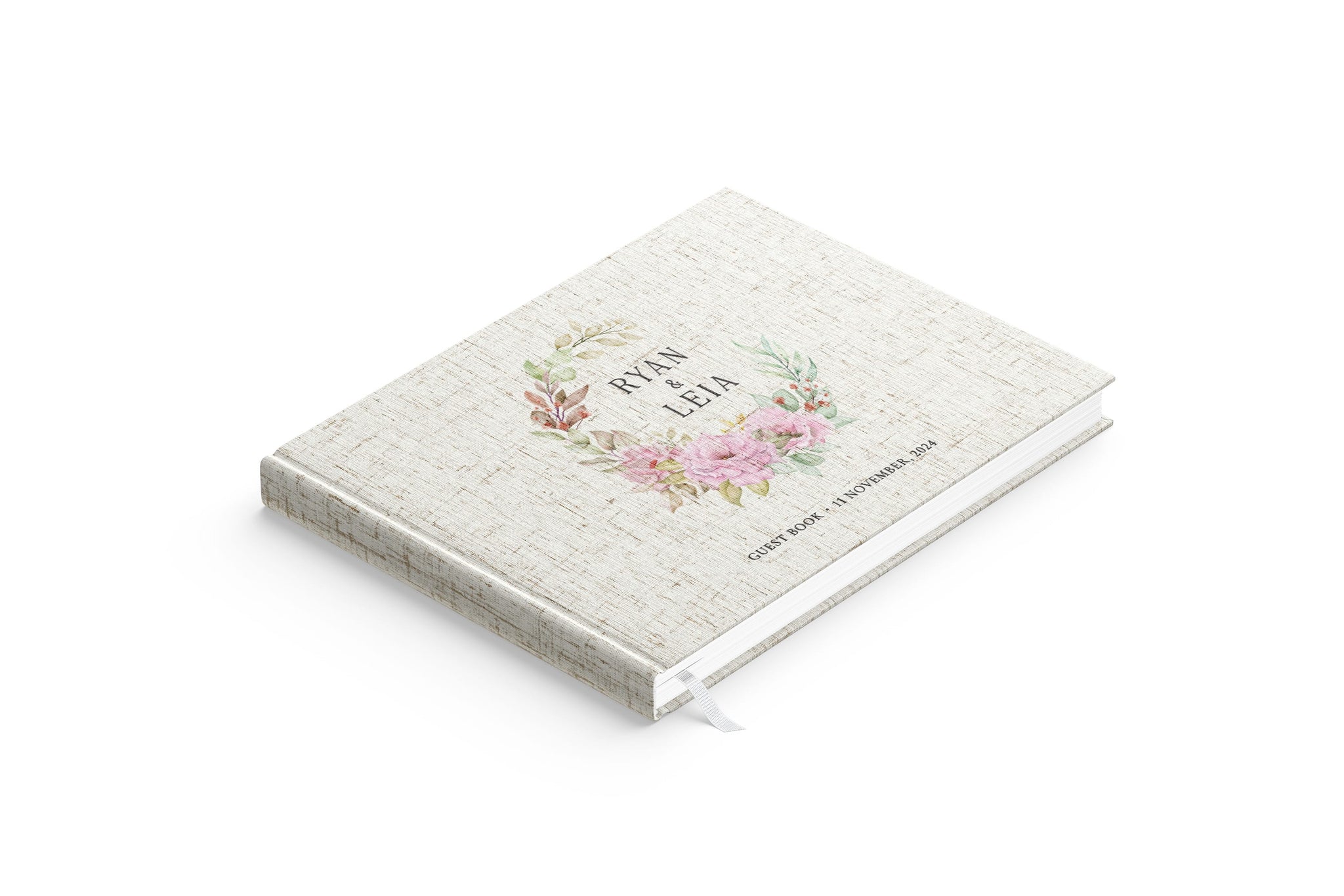 Floral Wreath | Wedding Guest Book