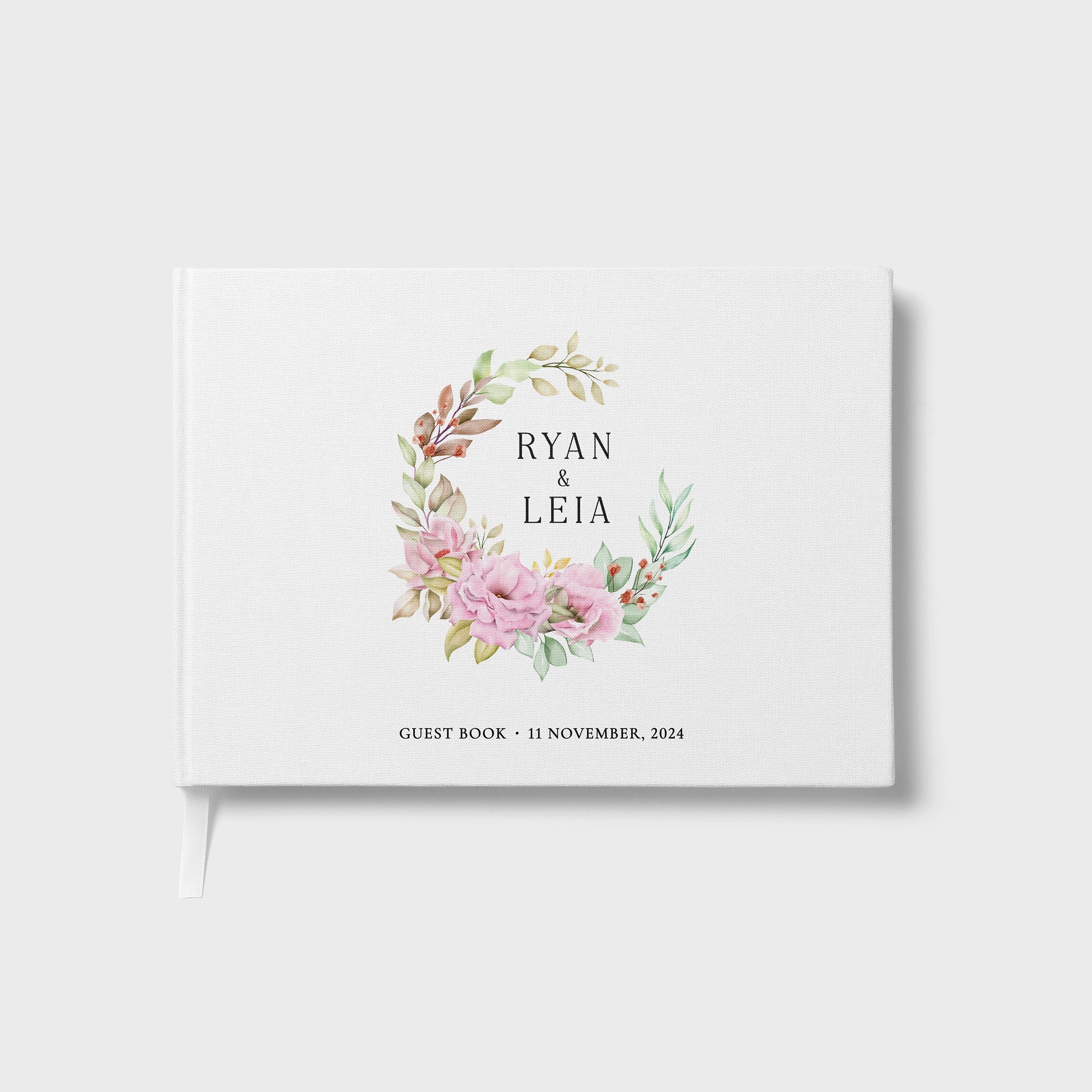 Floral Wreath | Wedding Guest Book