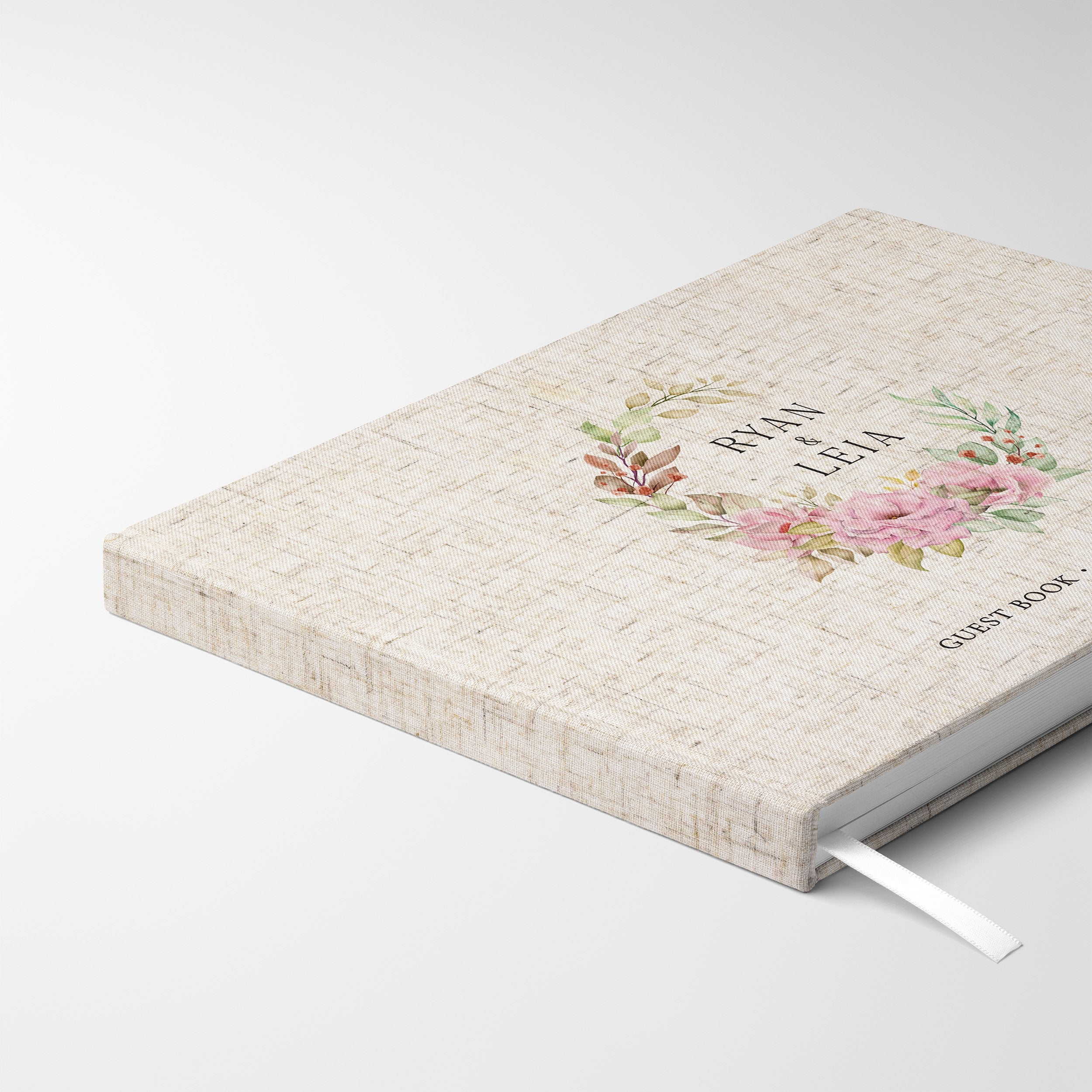 Floral Wreath | Wedding Guest Book