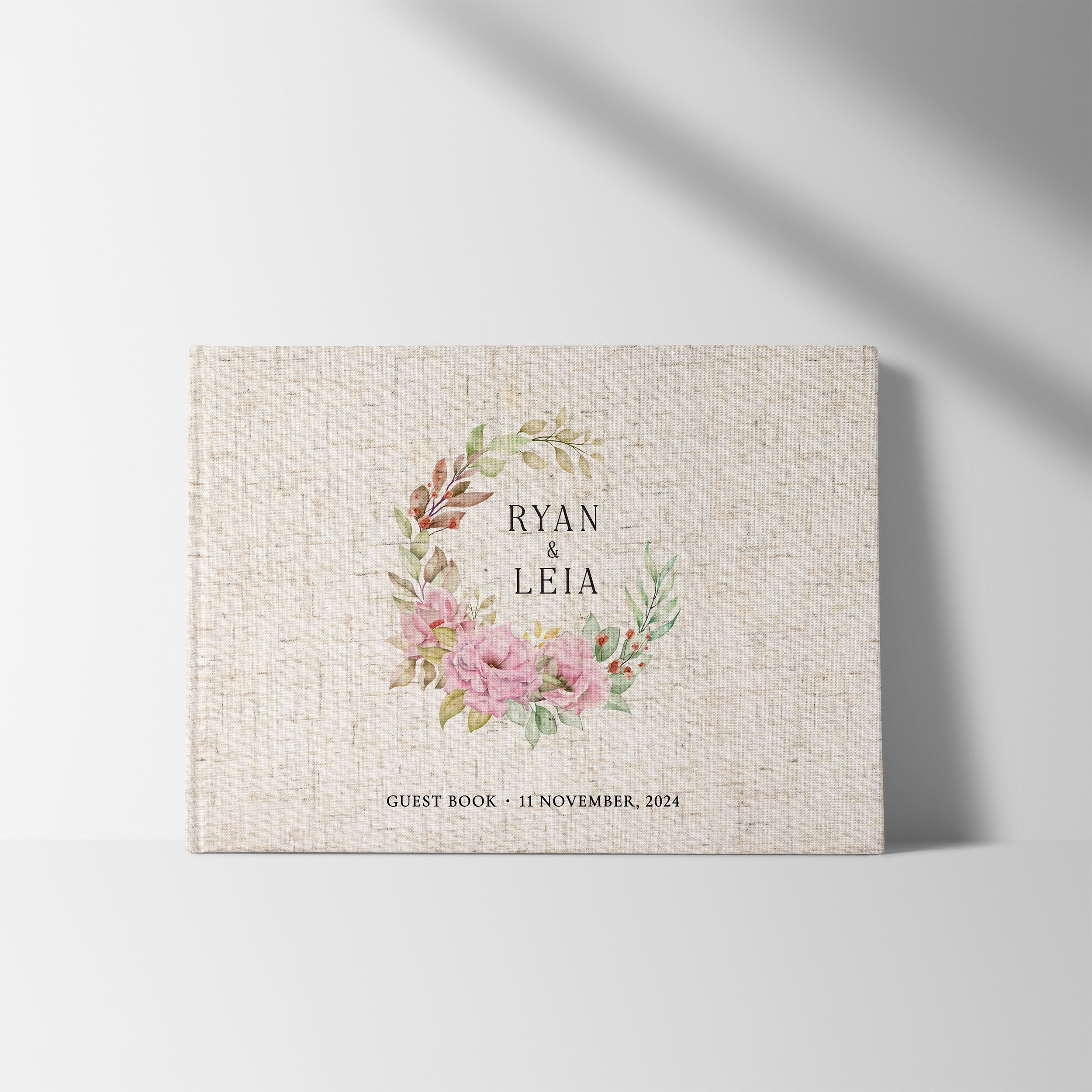 Floral Wreath | Wedding Guest Book