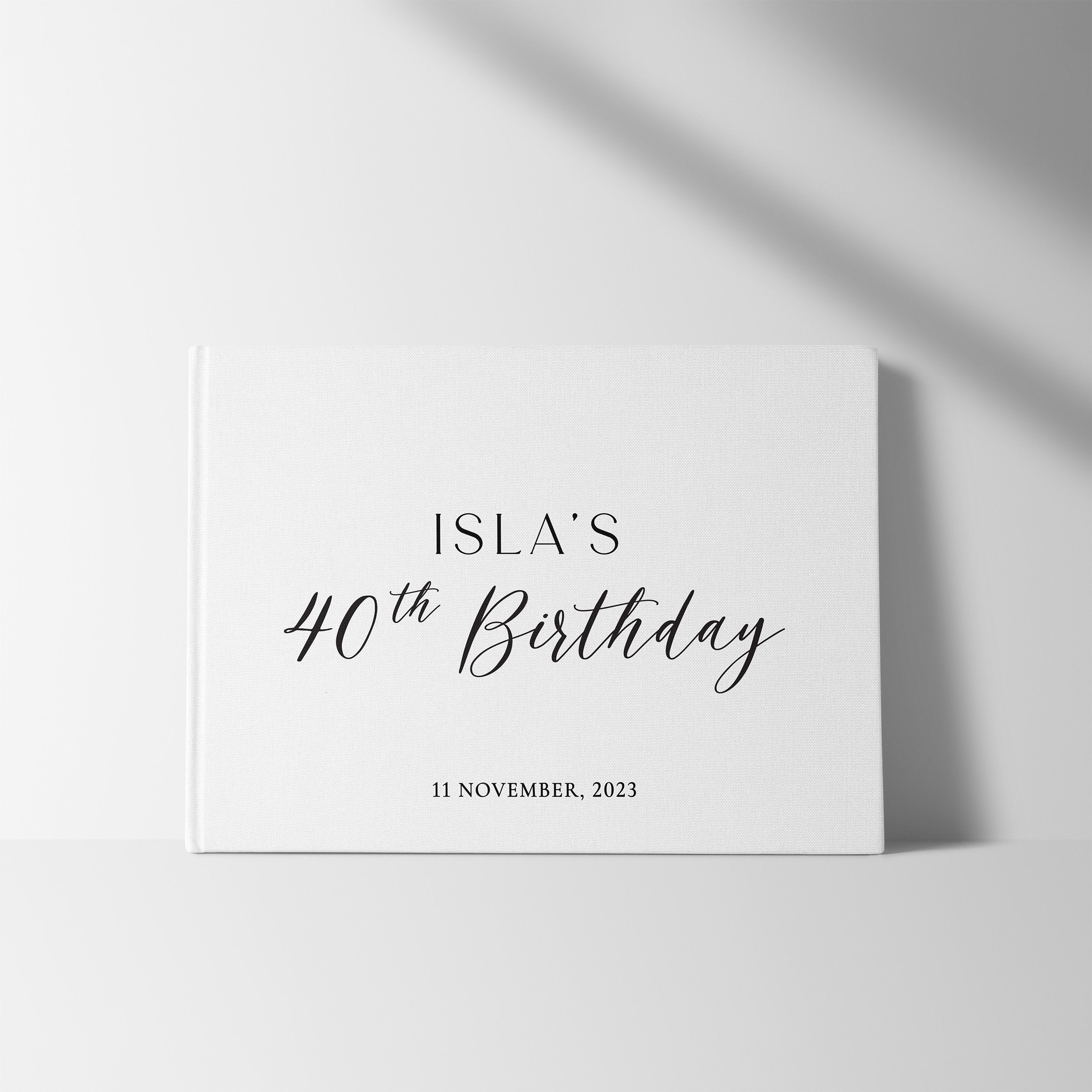Modern Charm | Birthday Guest Book