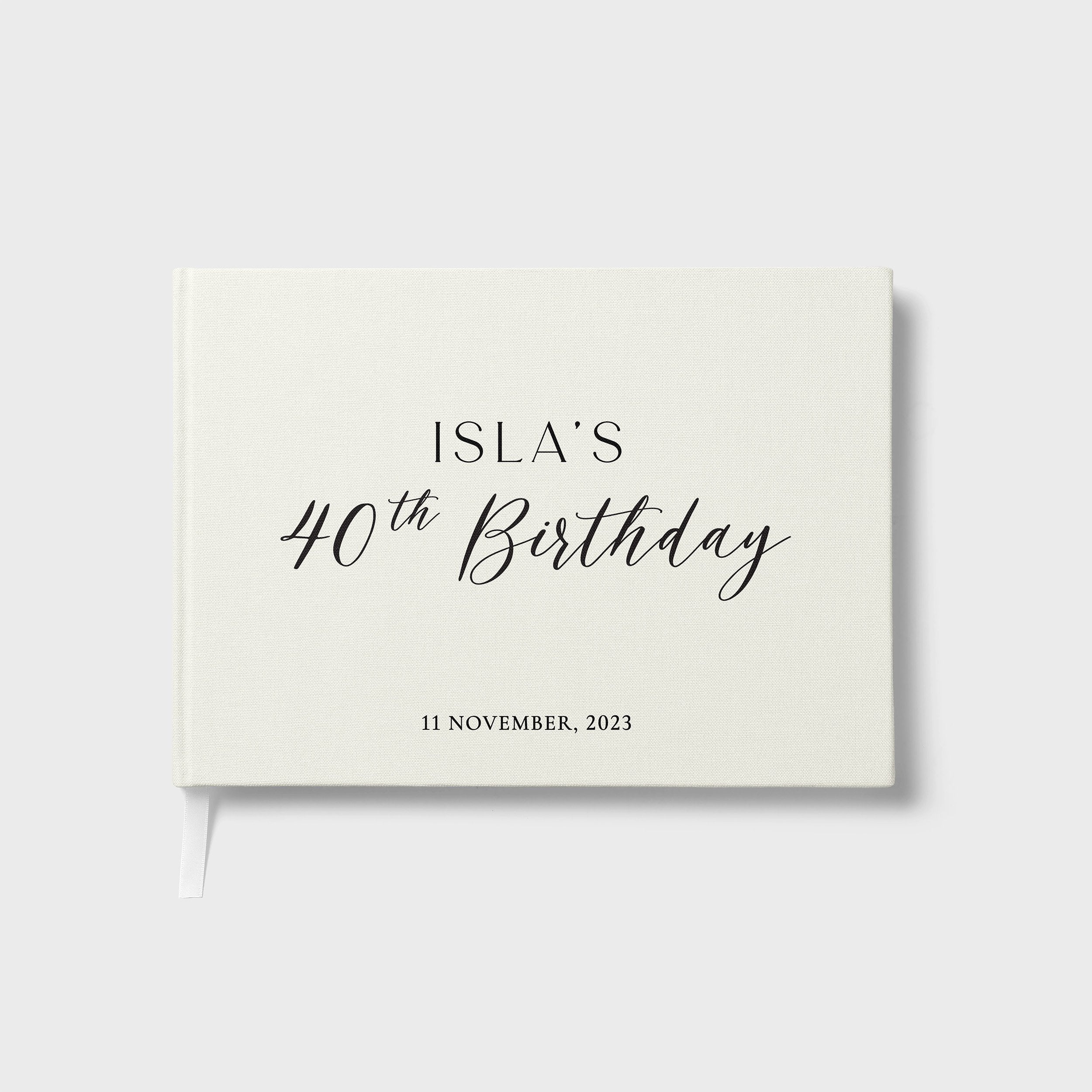 Modern Charm | Birthday Guest Book