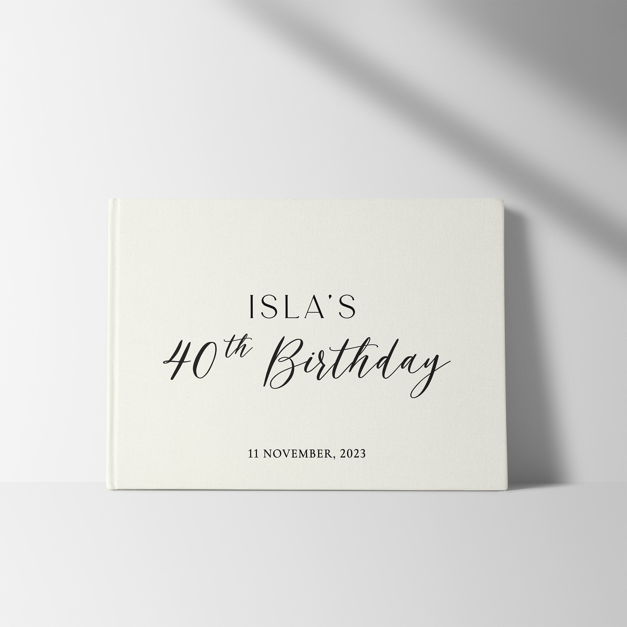 Modern Charm | Birthday Guest Book