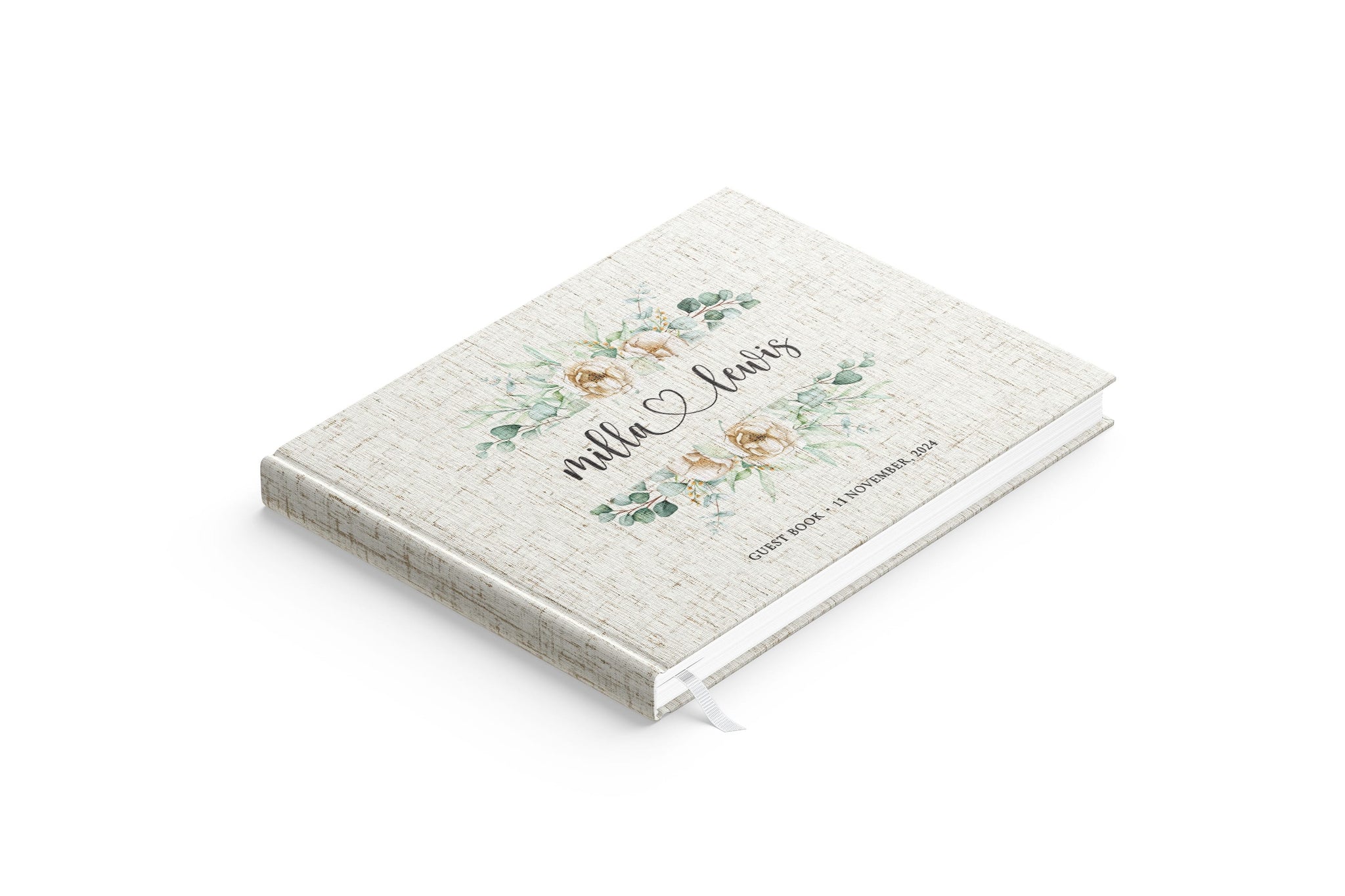Mirrored Florals | Wedding Guest Book
