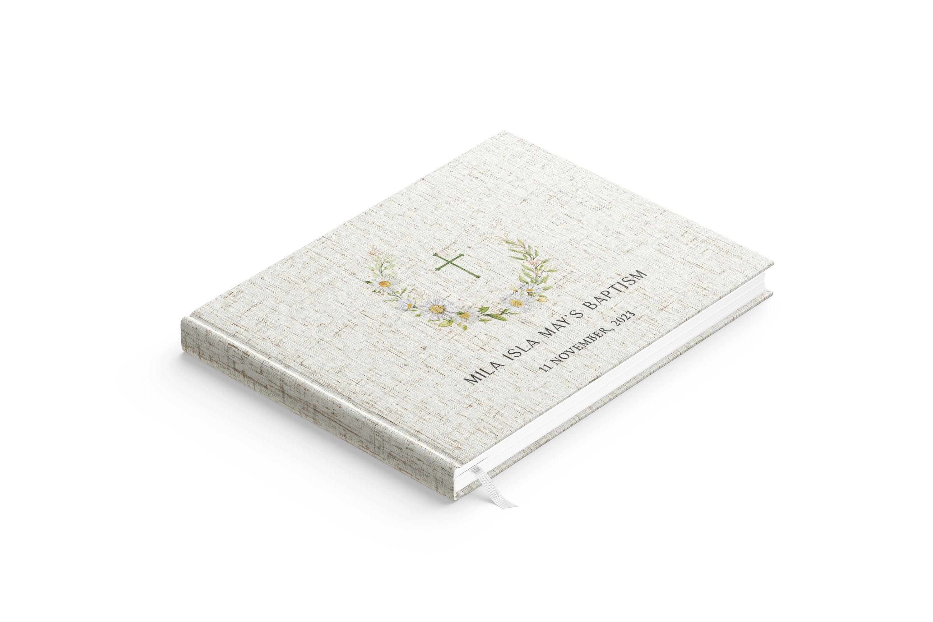 Daisies | Christening Guest Book