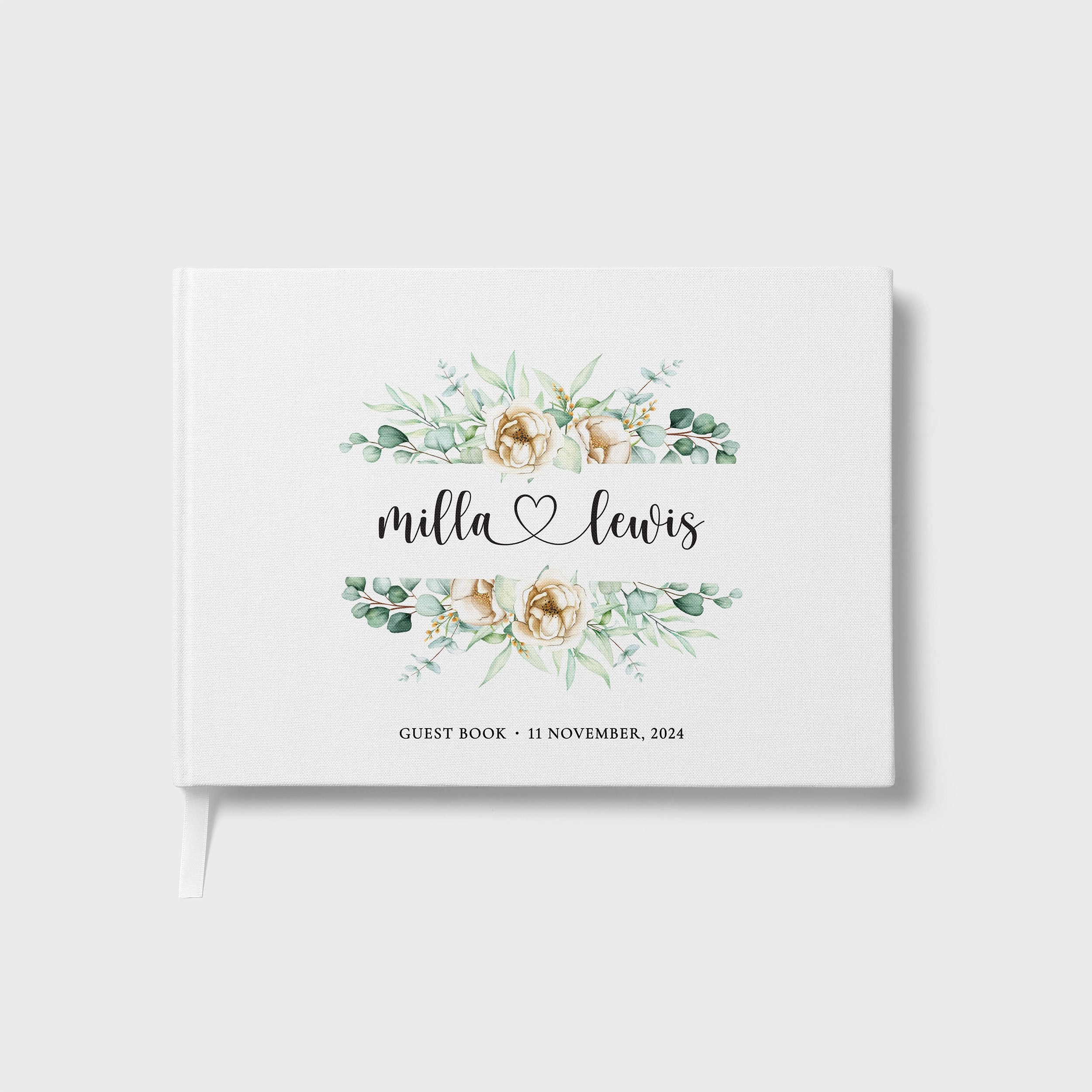 Mirrored Florals | Wedding Guest Book