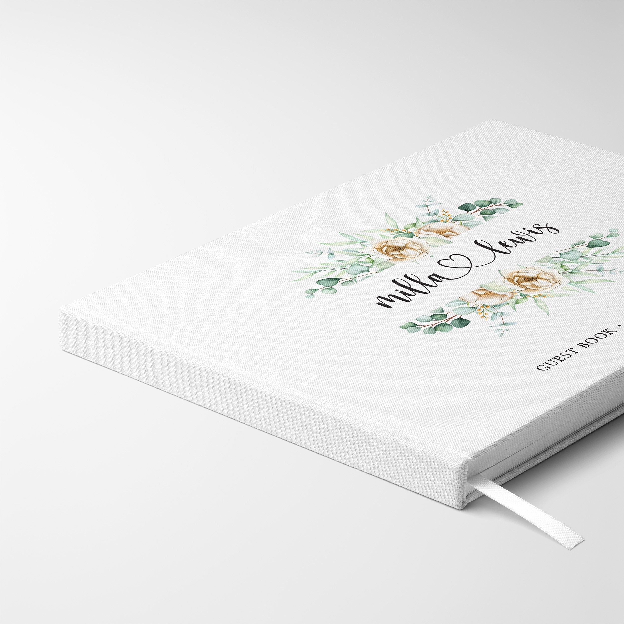 Mirrored Florals | Wedding Guest Book