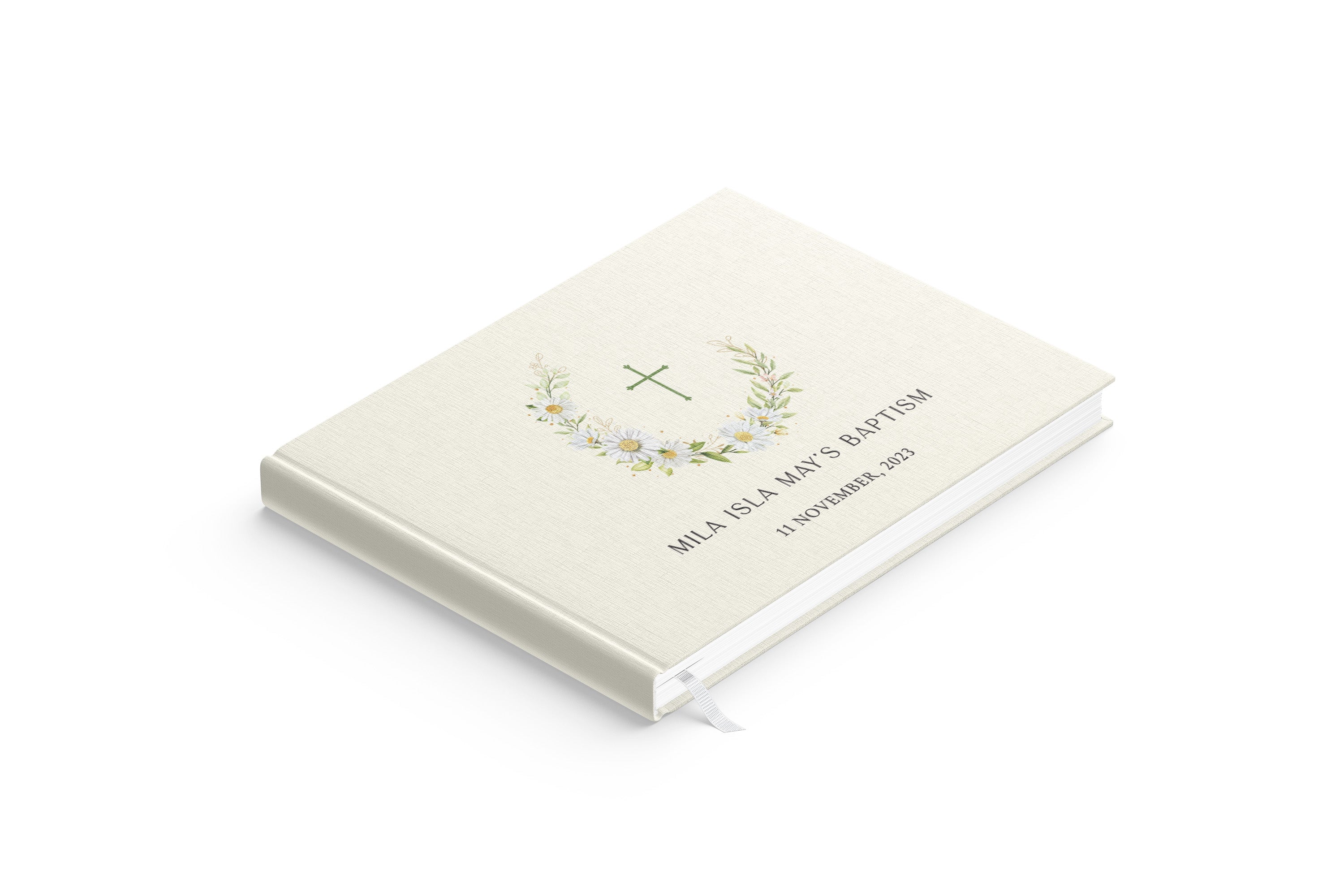 Daisies | Christening Guest Book