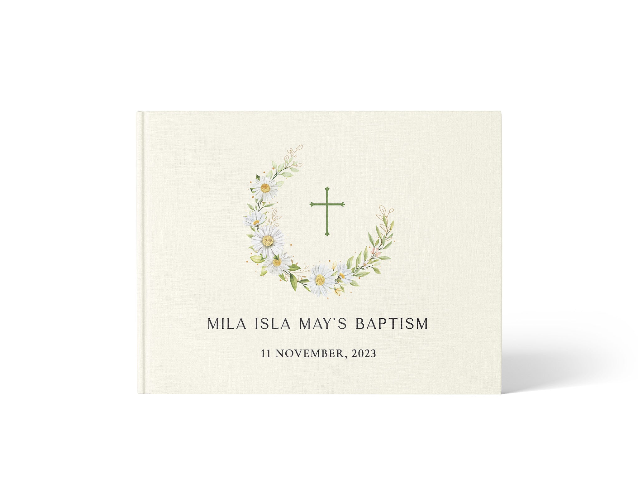 Daisies | Christening Guest Book