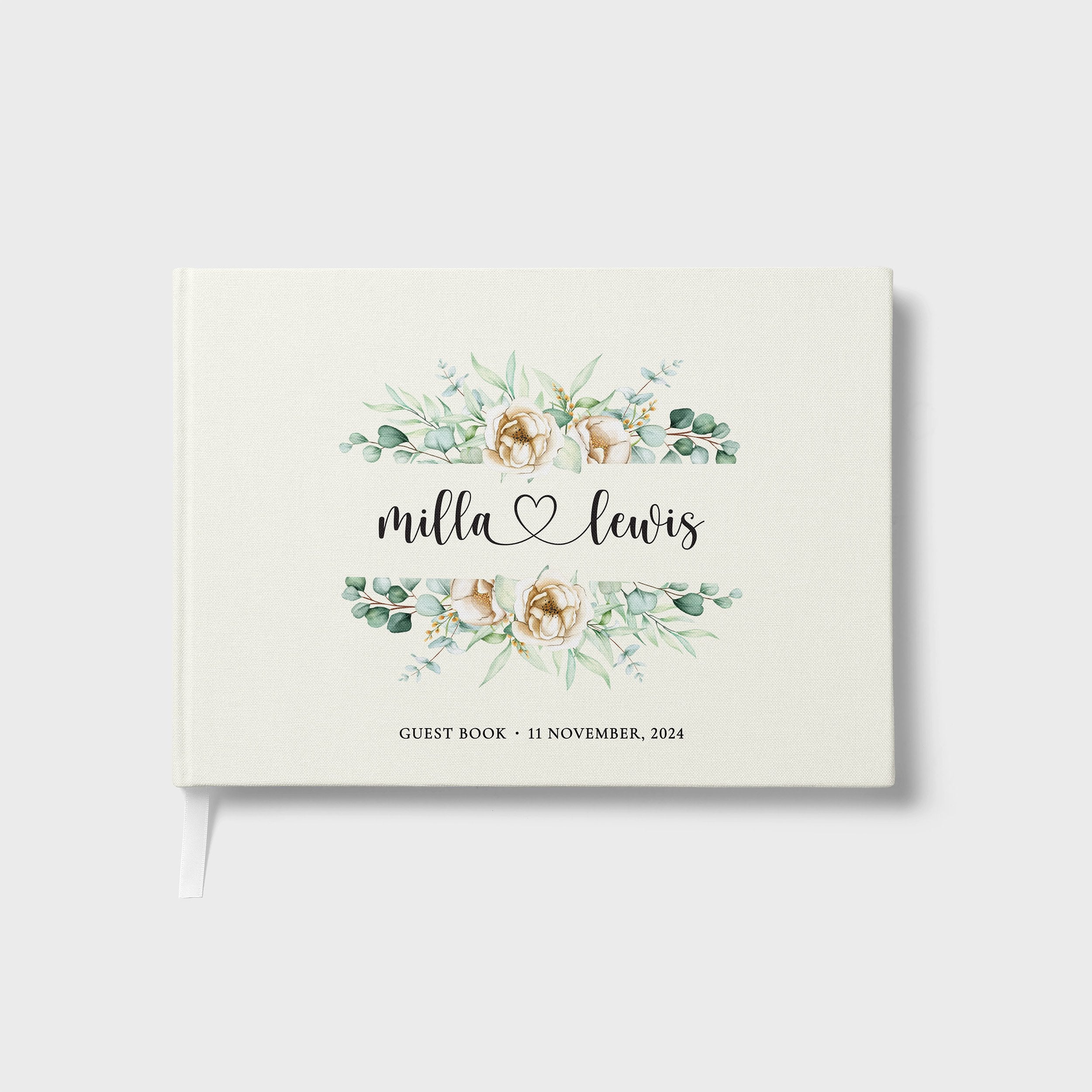 Mirrored Florals | Wedding Guest Book
