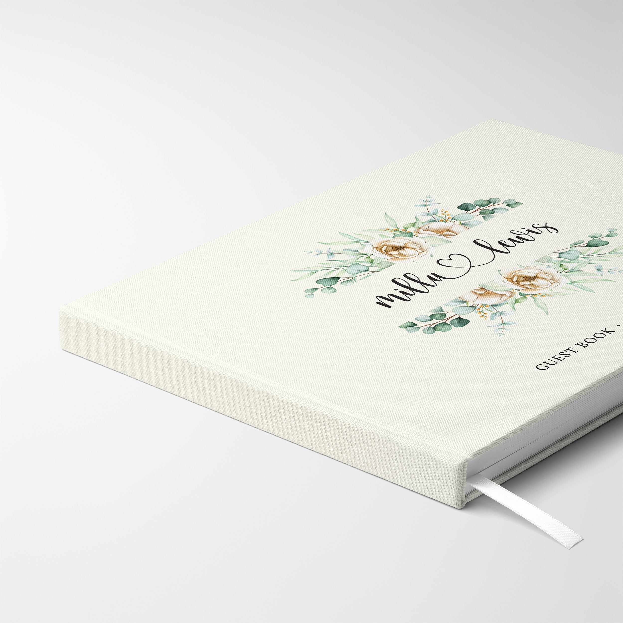 Mirrored Florals | Wedding Guest Book