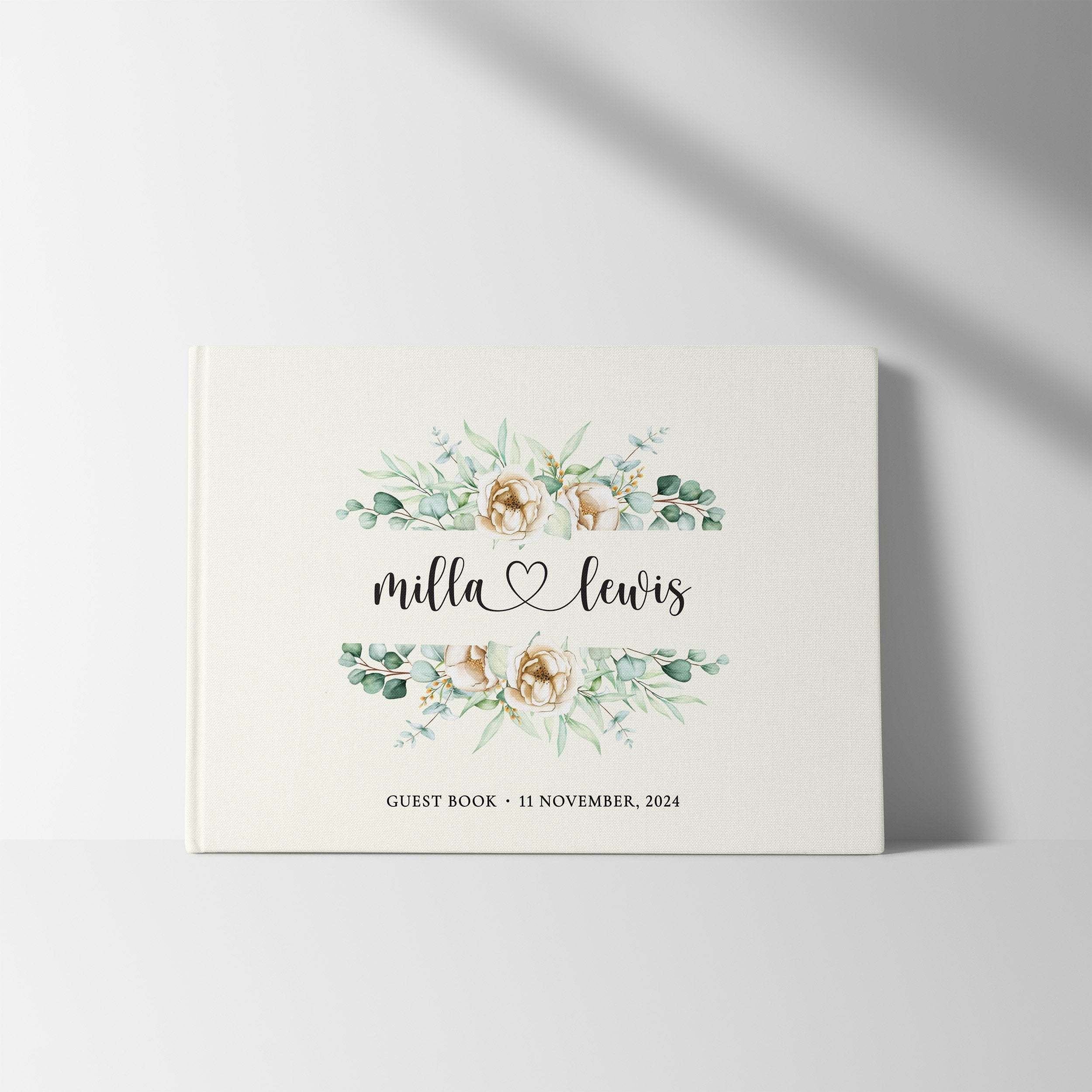 Mirrored Florals | Wedding Guest Book
