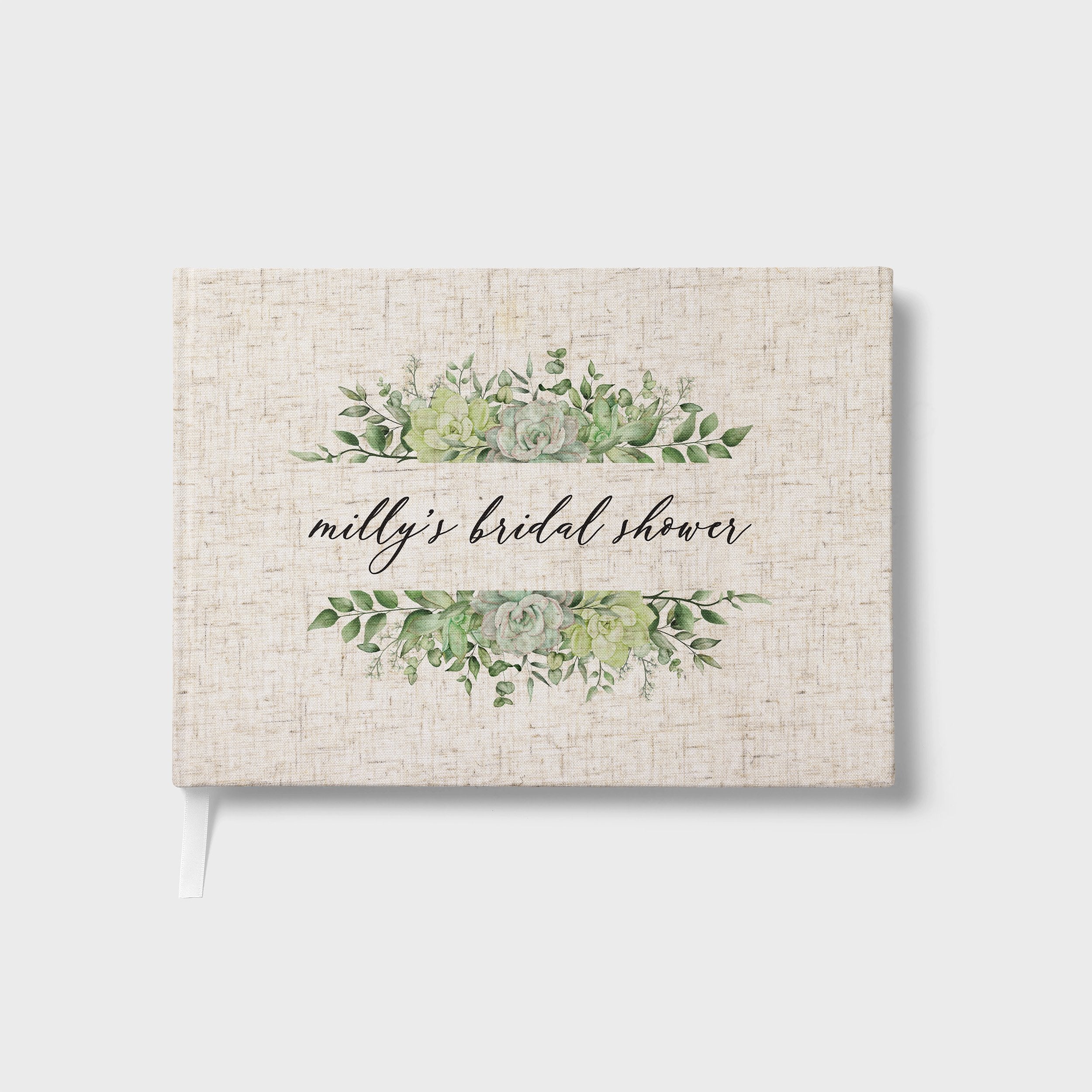 Succulents | Bridal Shower Guest Book