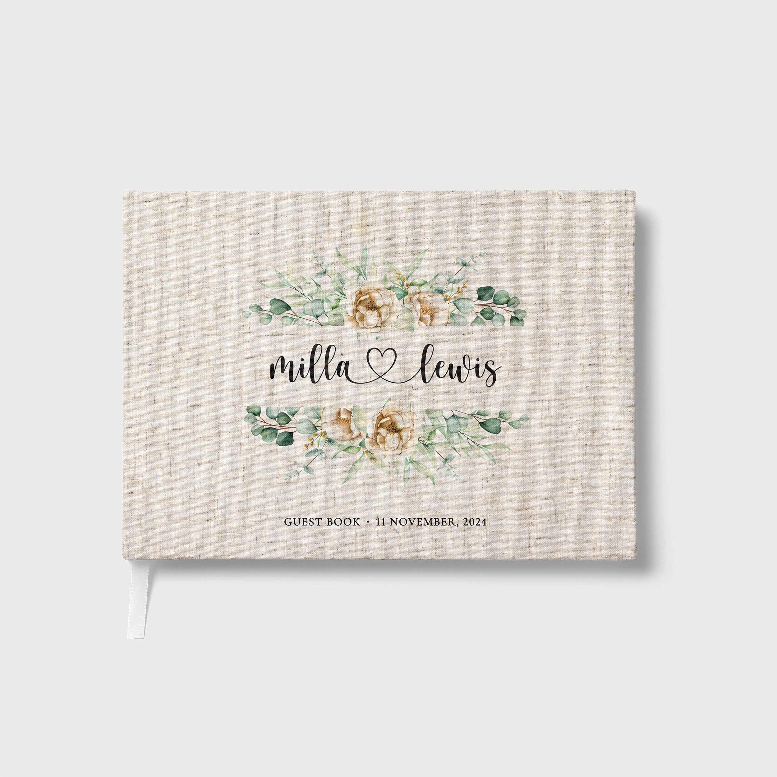 Mirrored Florals | Wedding Guest Book