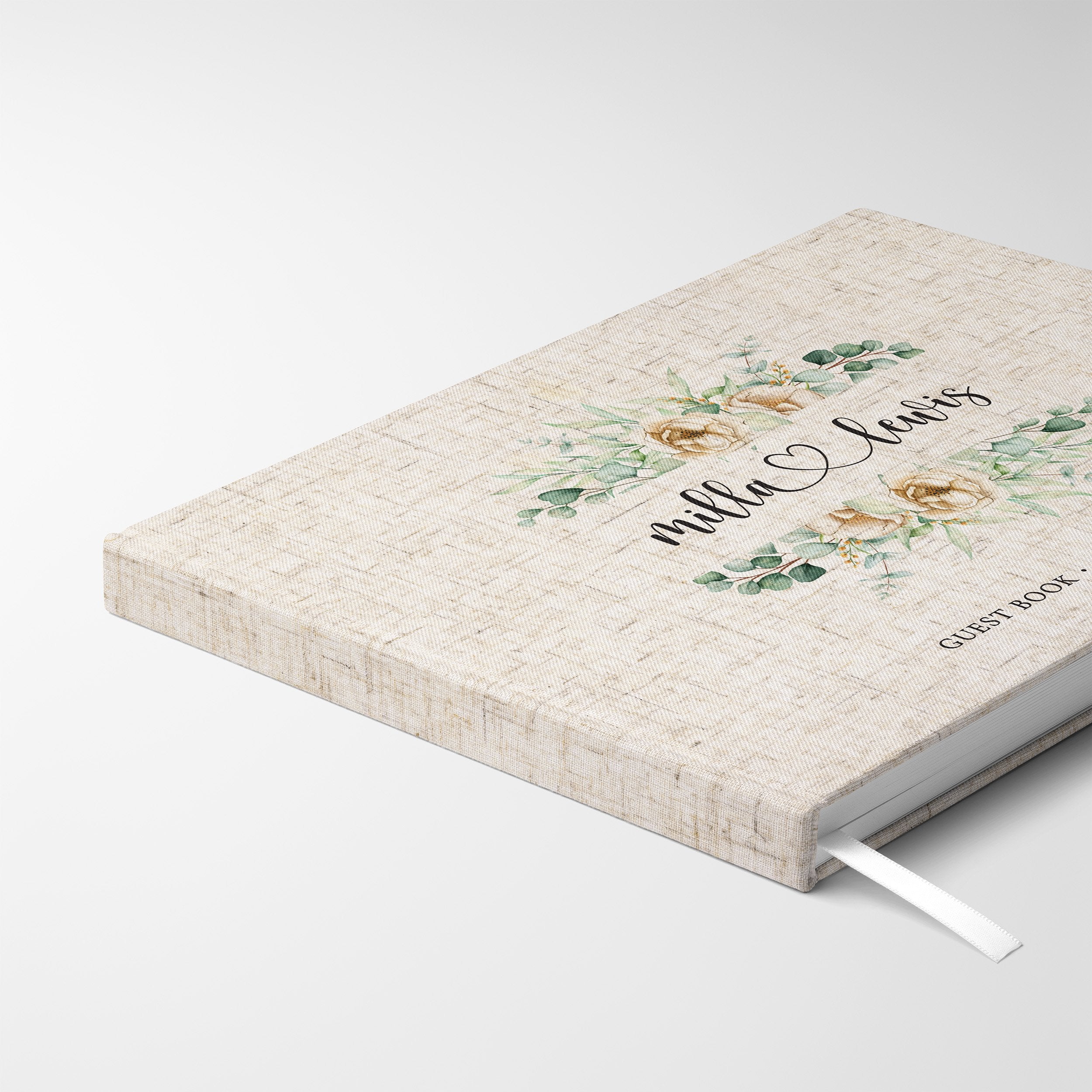 Mirrored Florals | Wedding Guest Book