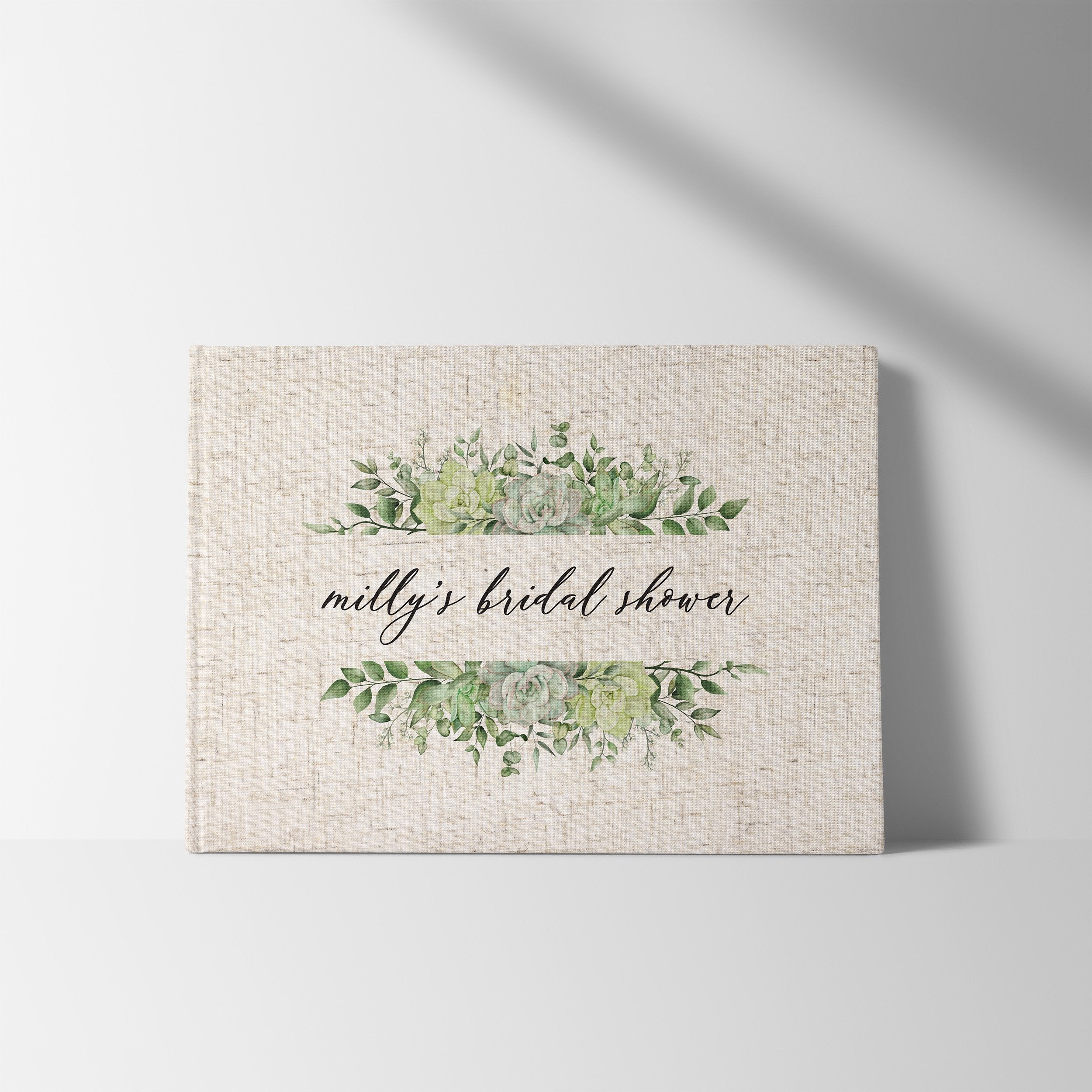 Succulents | Bridal Shower Guest Book
