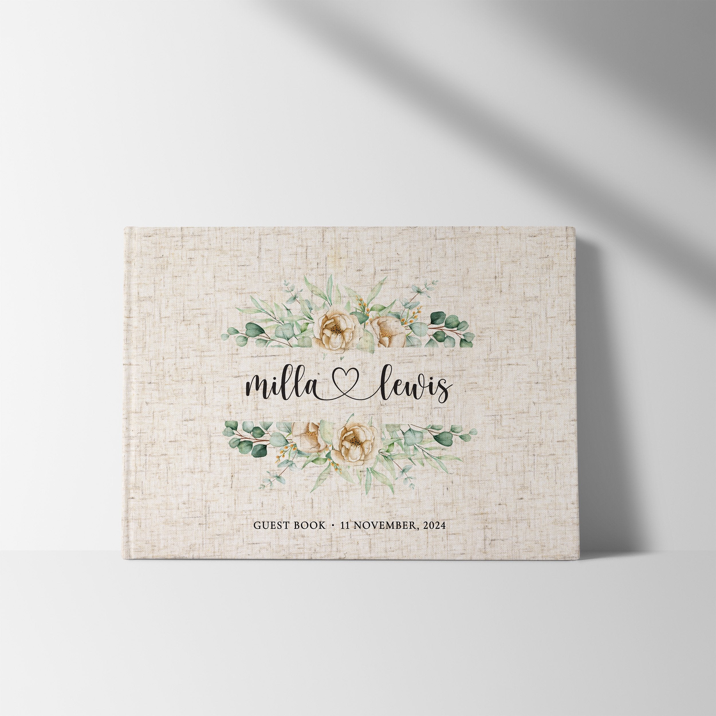 Mirrored Florals | Wedding Guest Book