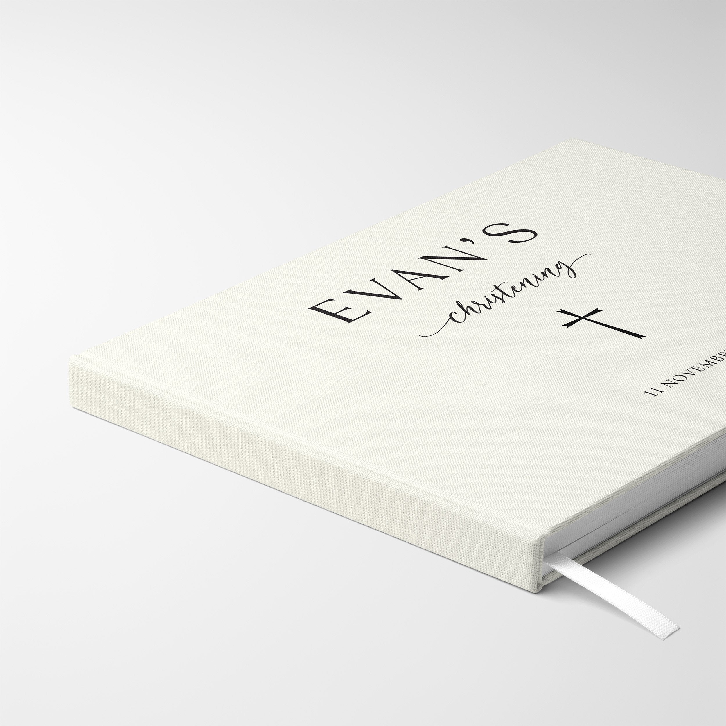 Simplicity | Christening Guest Book