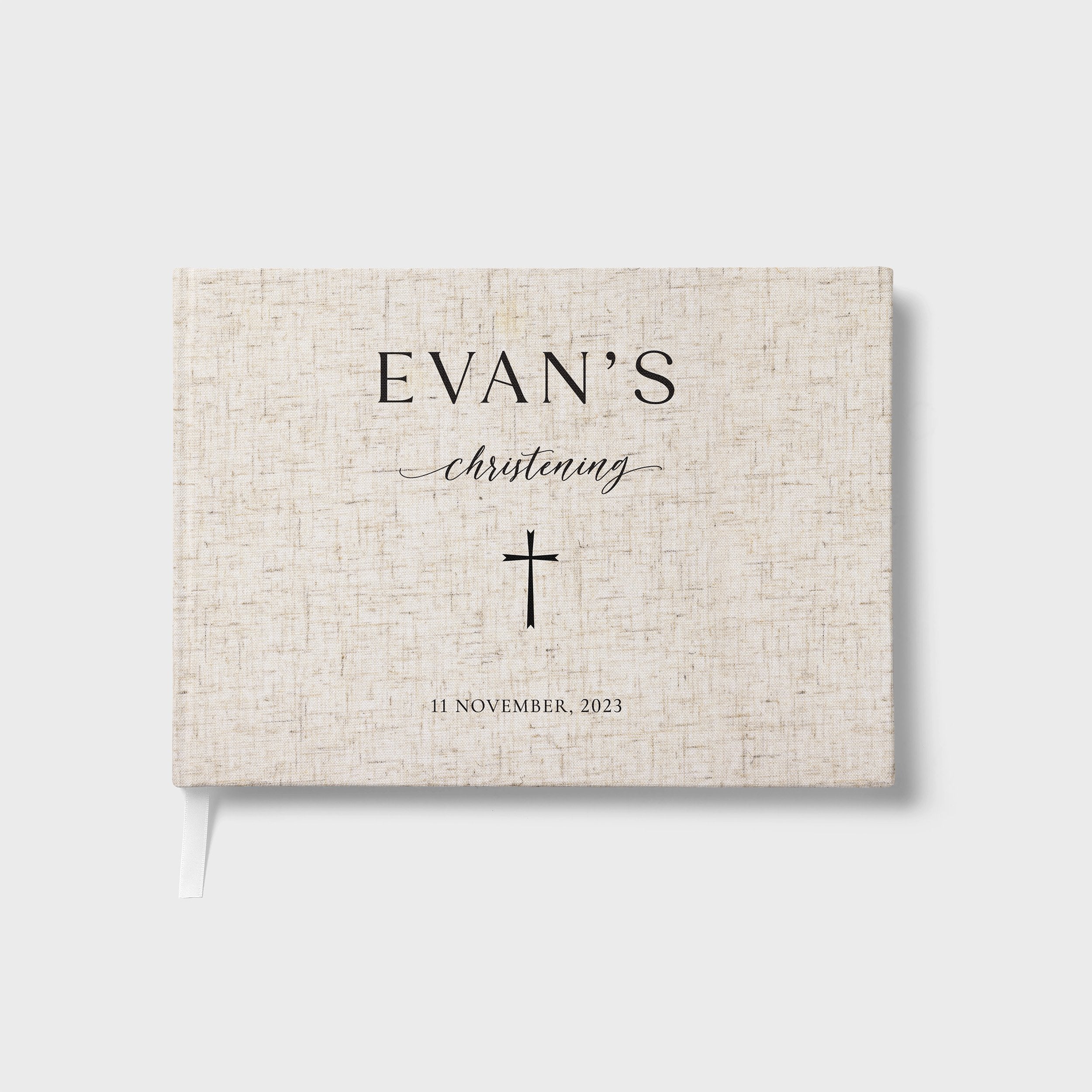 Simplicity | Christening Guest Book