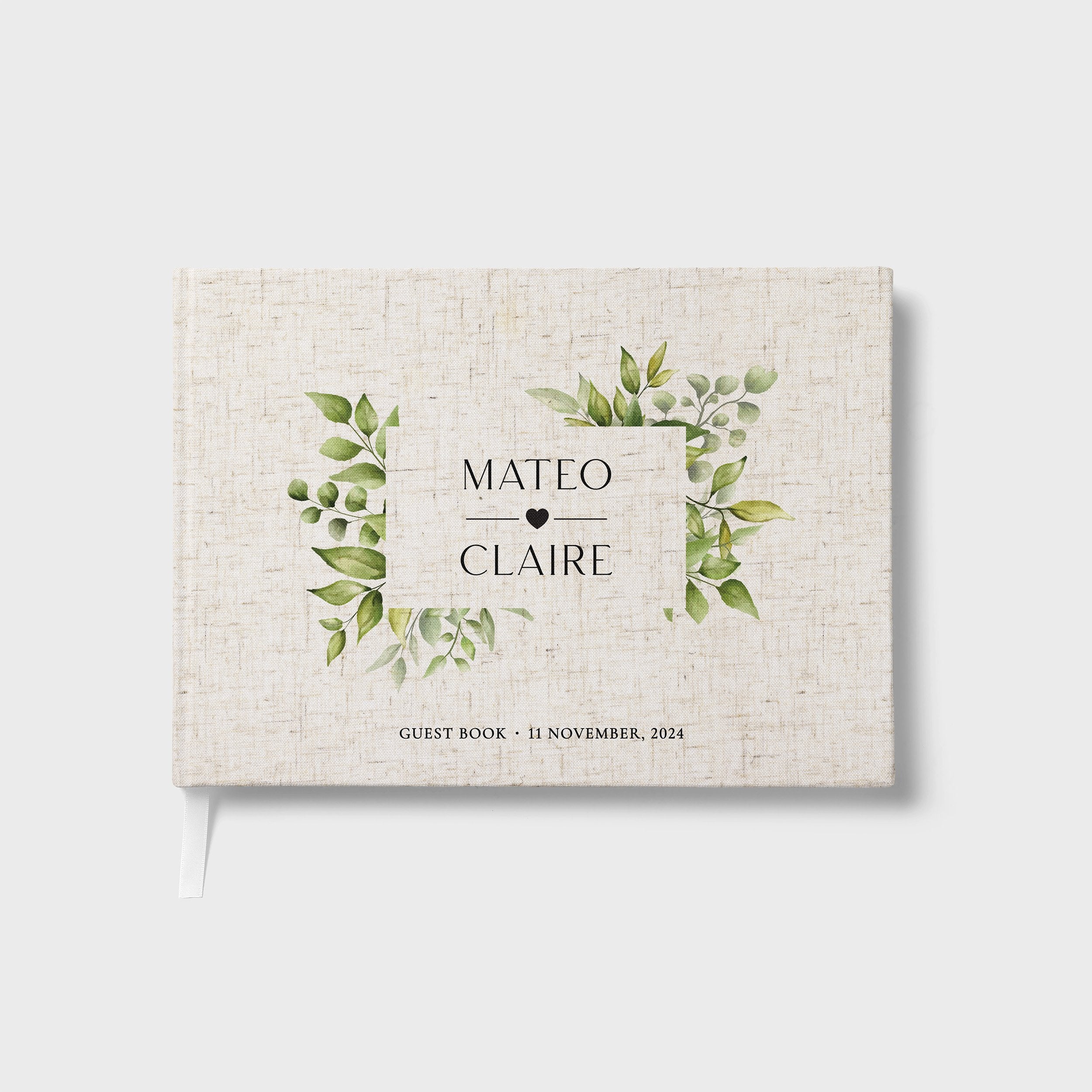 Leaf Frame | Wedding Guest Book