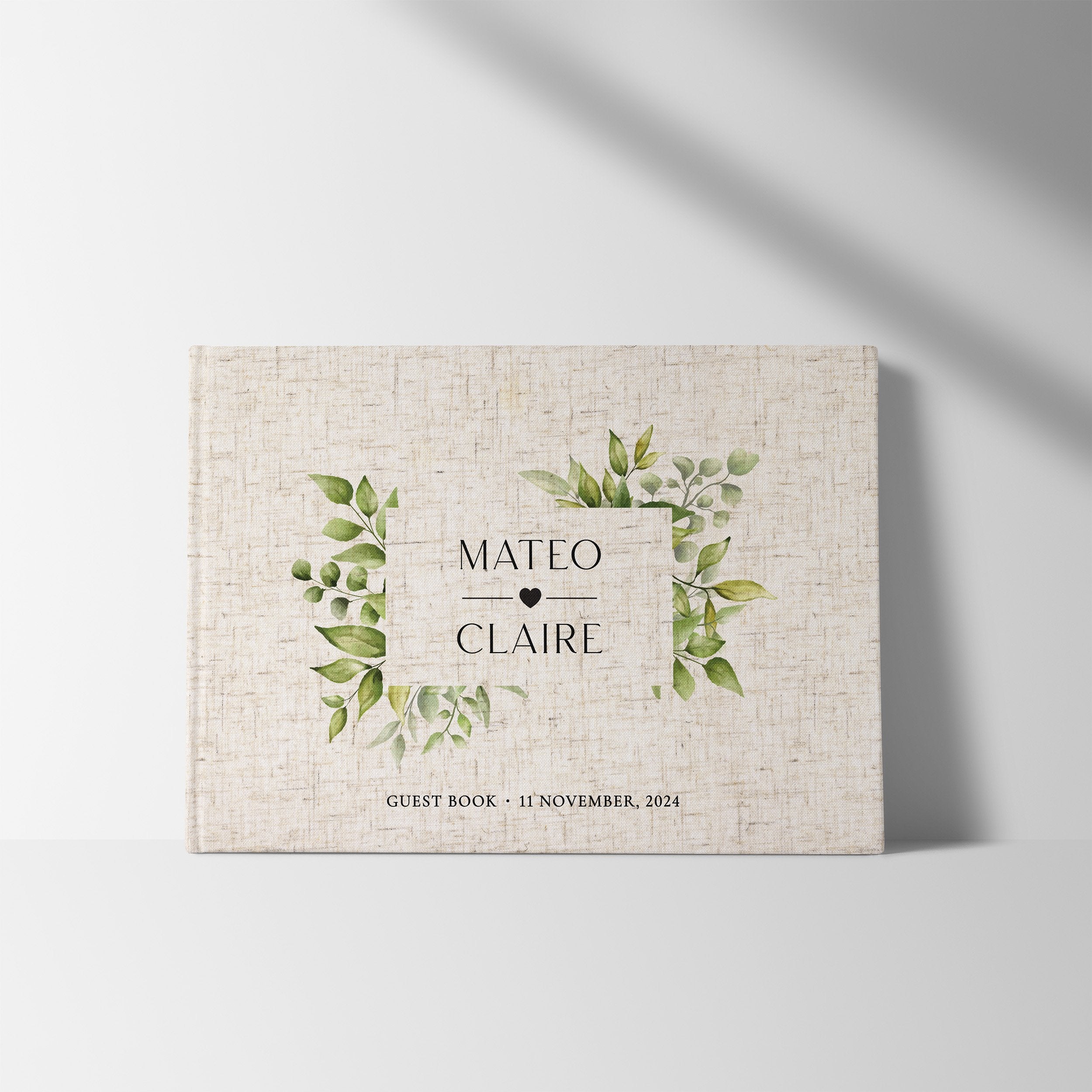 Leaf Frame | Wedding Guest Book