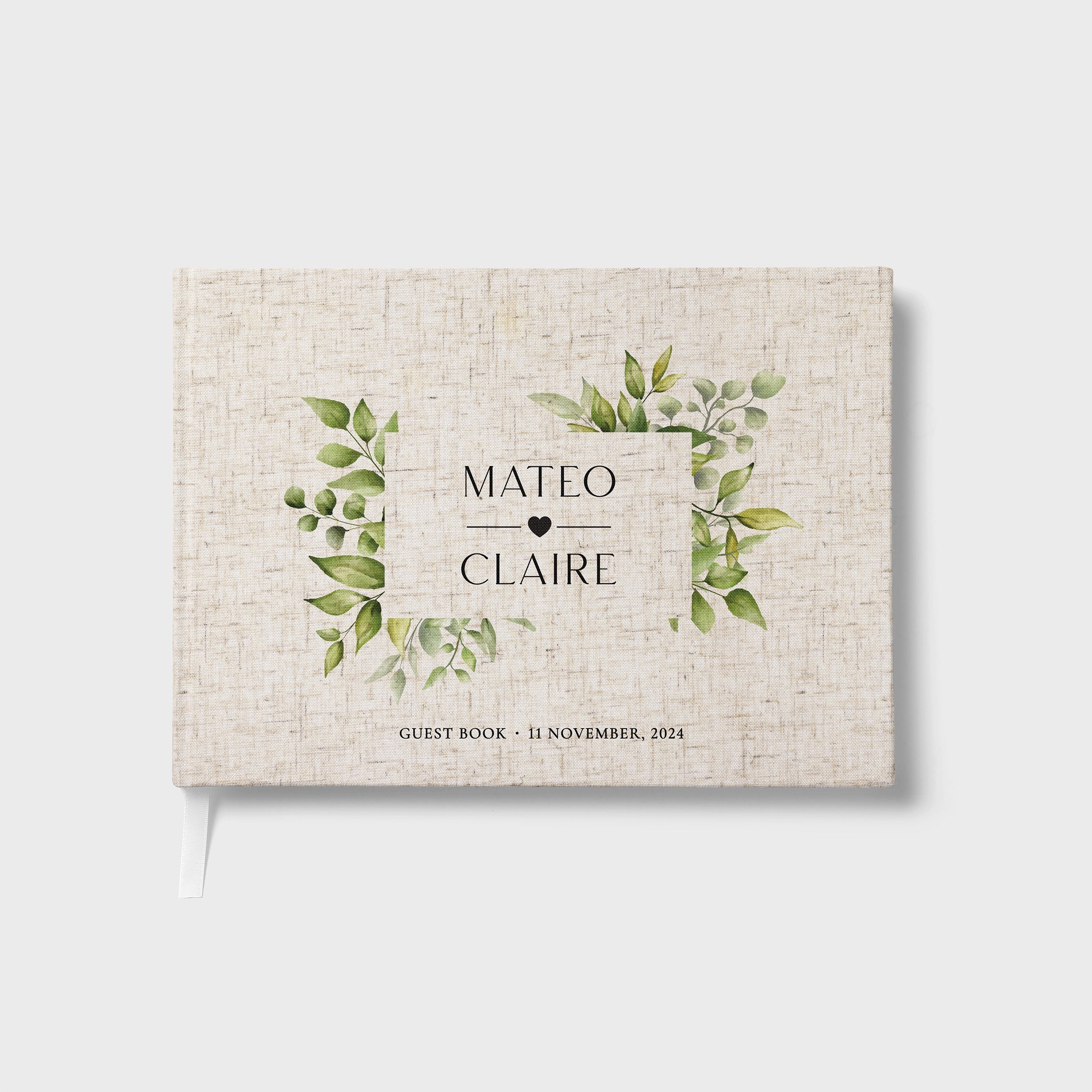 Leaf Frame | Wedding Guest Book