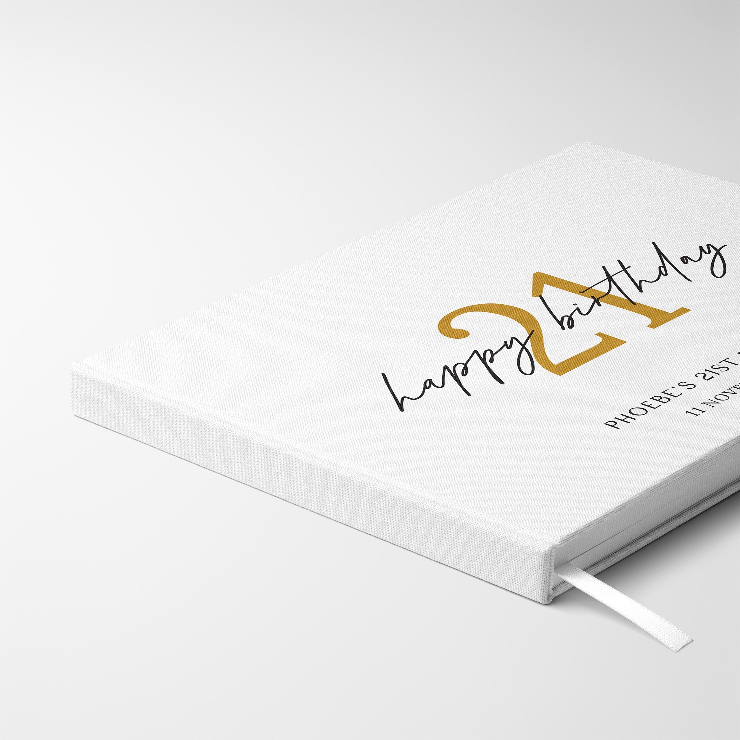Golden Milestone | Birthday Guest Book