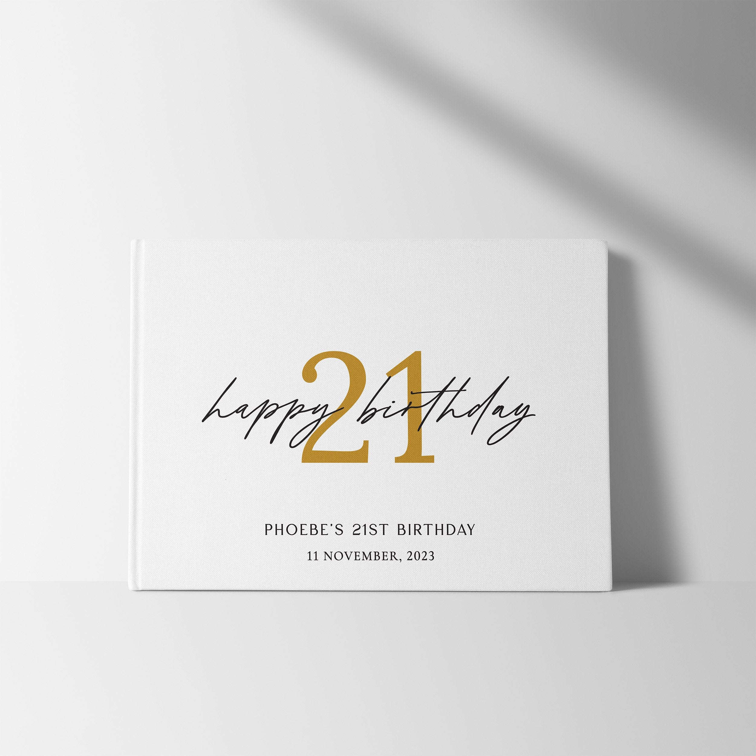 Golden Milestone | Birthday Guest Book