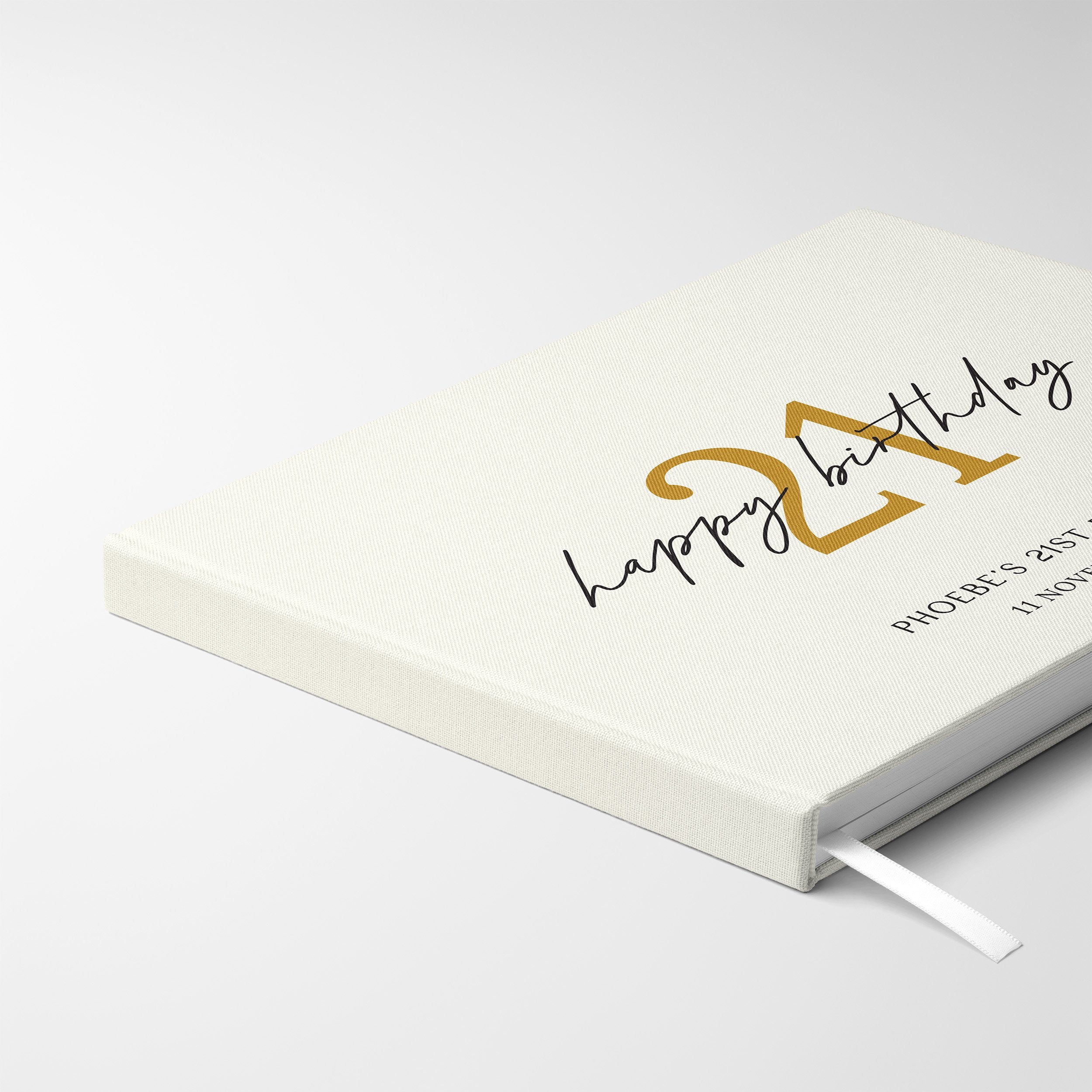 Golden Milestone | Birthday Guest Book