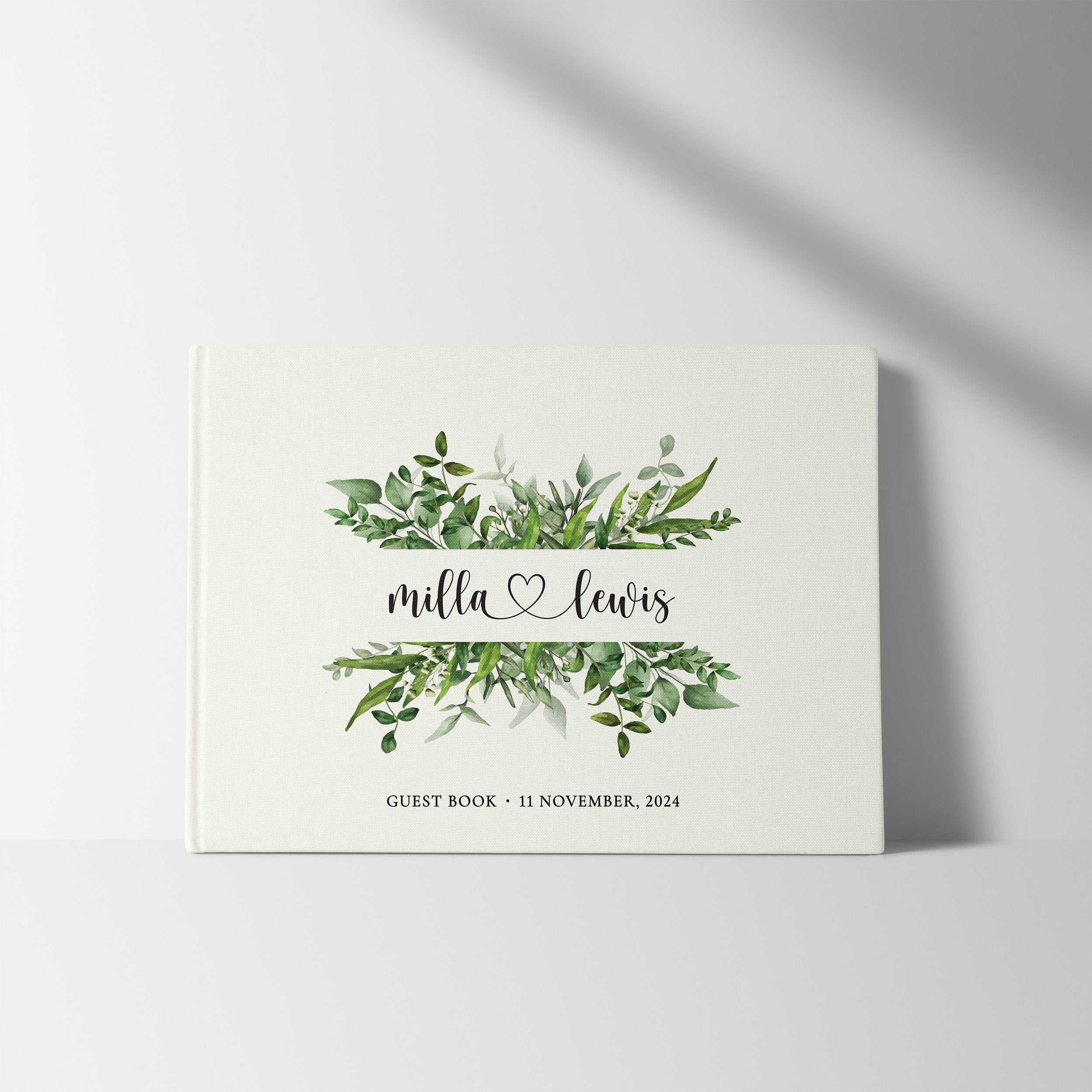 Mirrored Leaves | Wedding Guest Book
