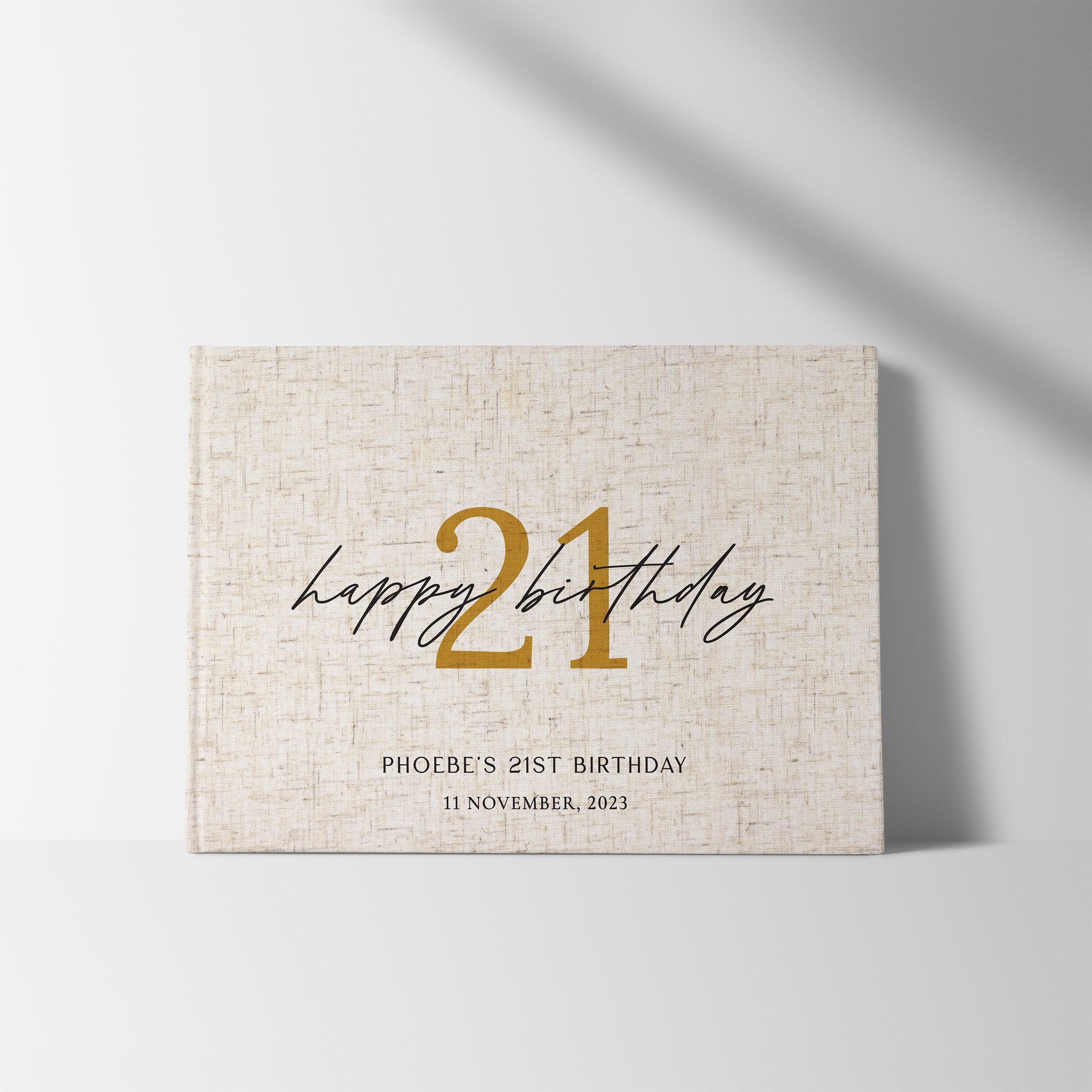 Golden Milestone | Birthday Guest Book
