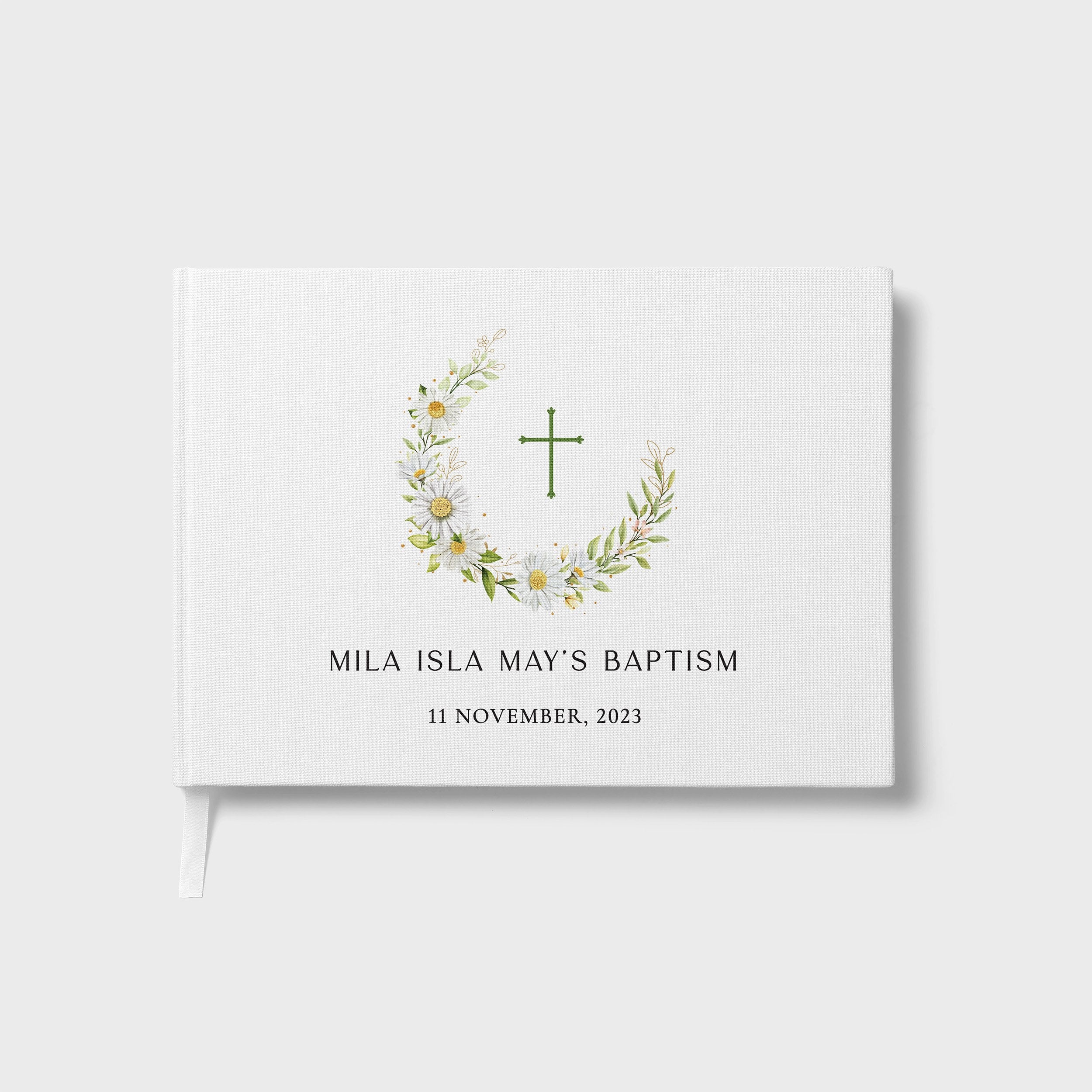 Daisies | Christening Guest Book