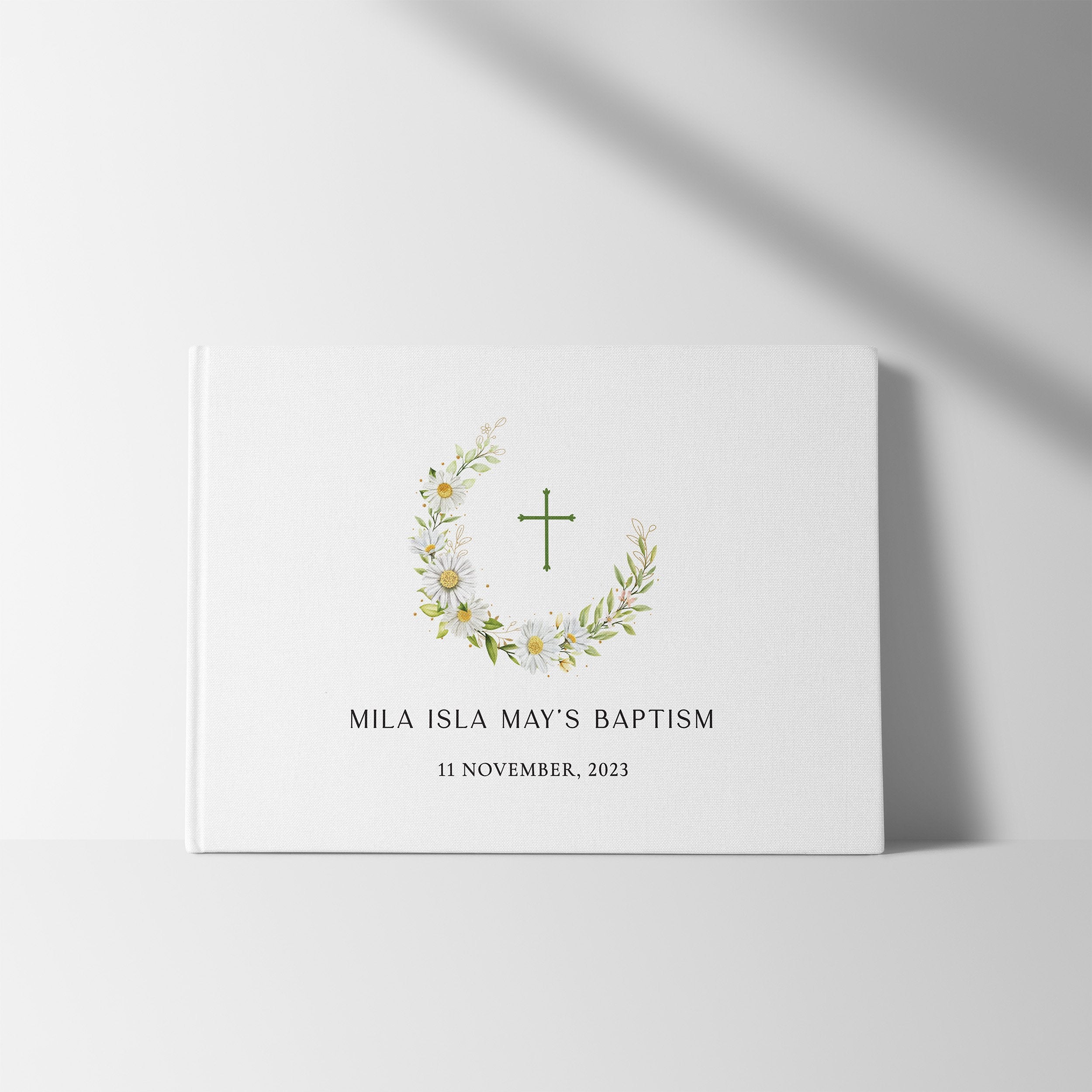 Daisies | Christening Guest Book