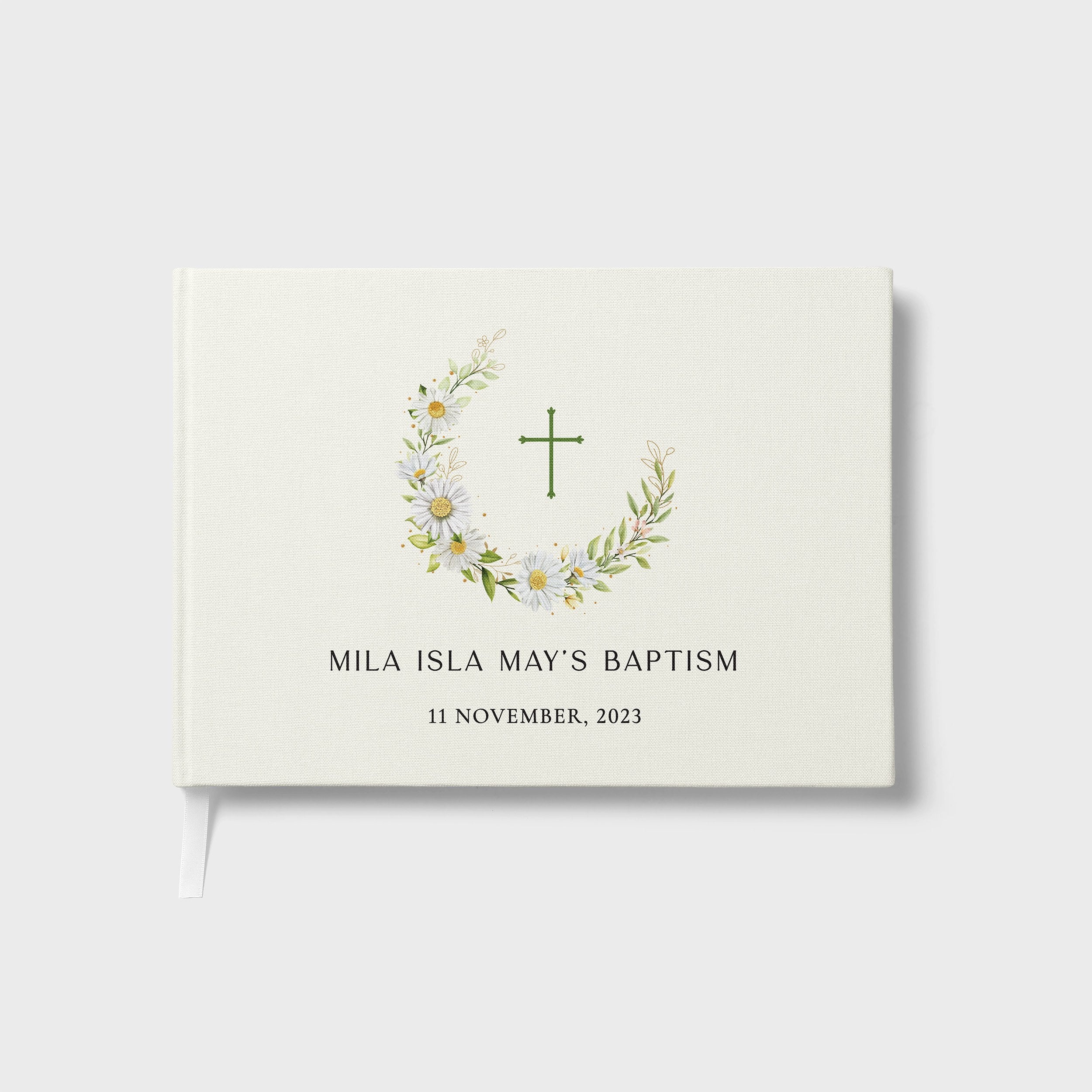 Daisies | Christening Guest Book