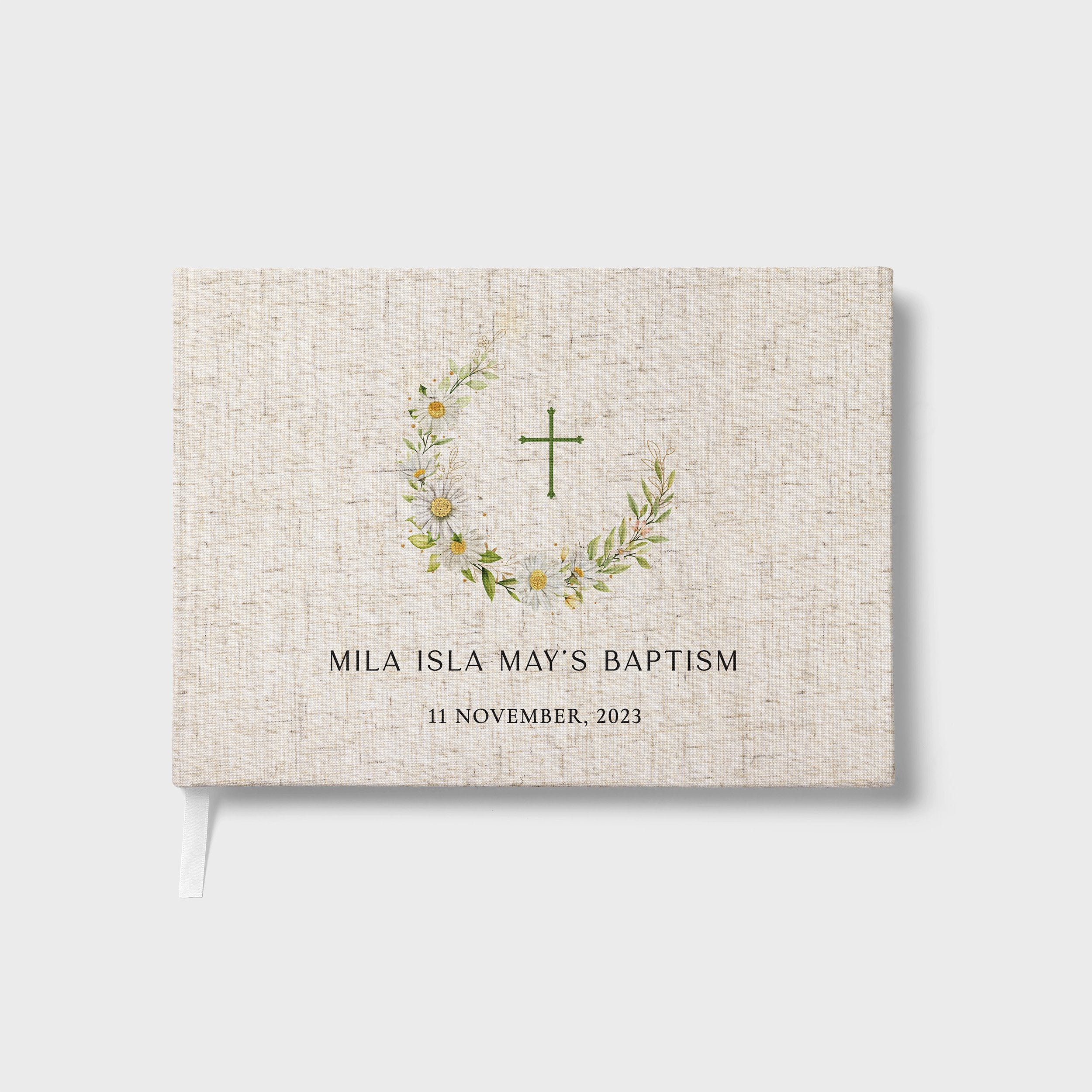 Daisies | Christening Guest Book