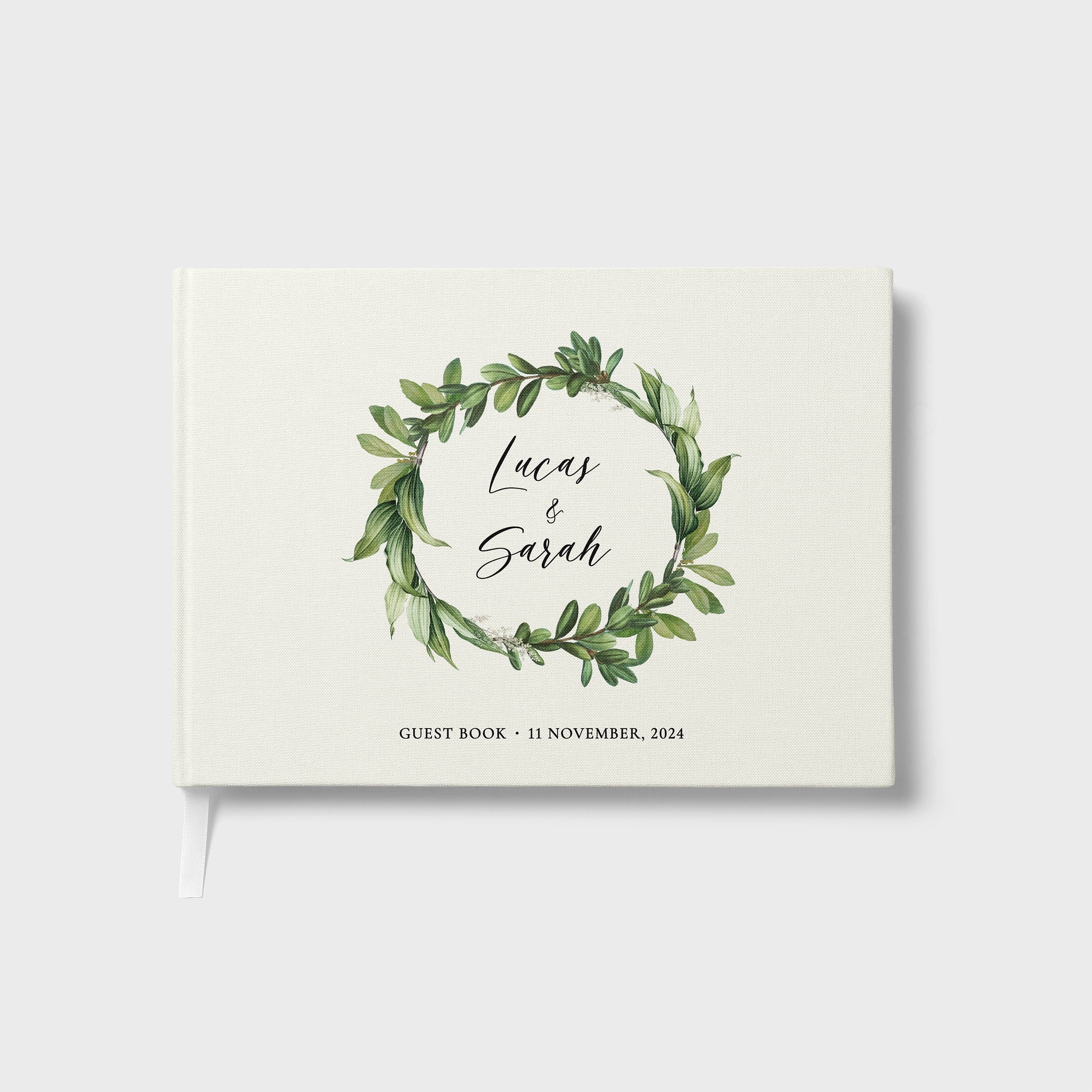 Foliage Wreath | Wedding Guest Book